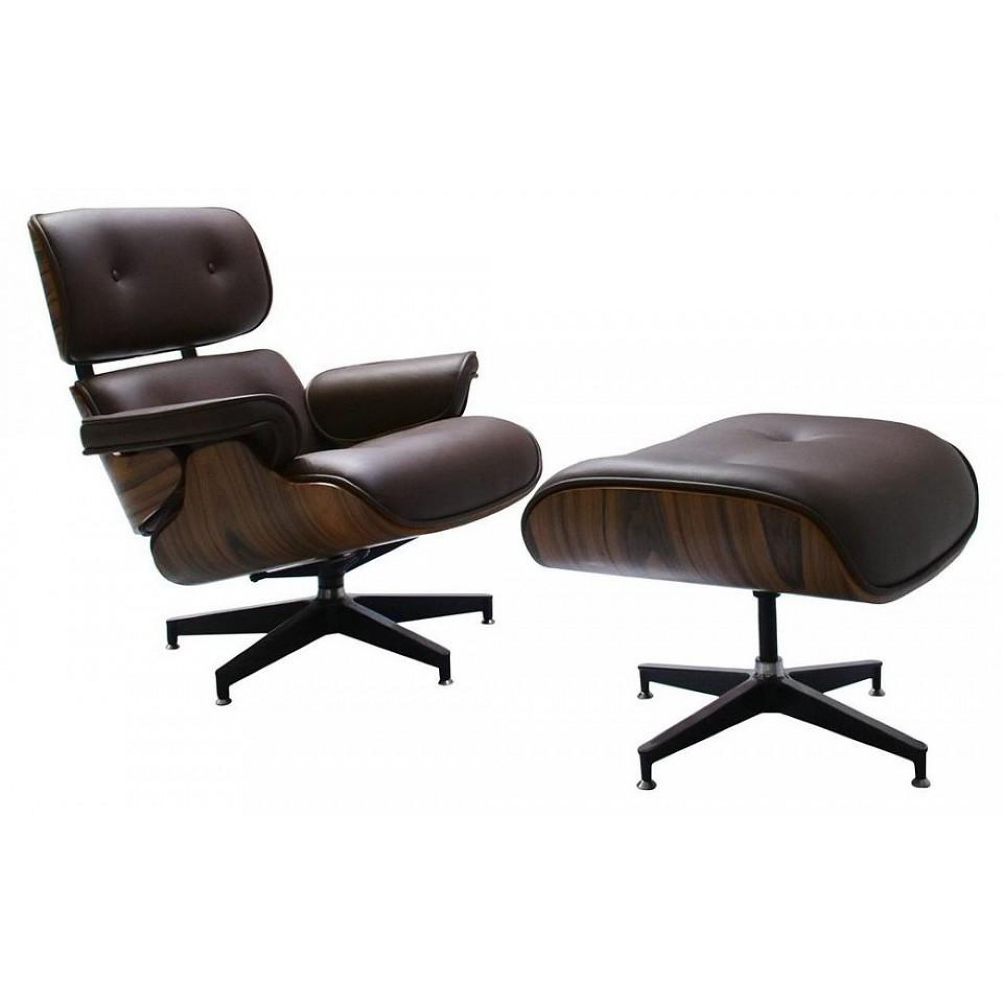 Кресло с пуфом Eames Lounge Chair    BDX_FR0006-7