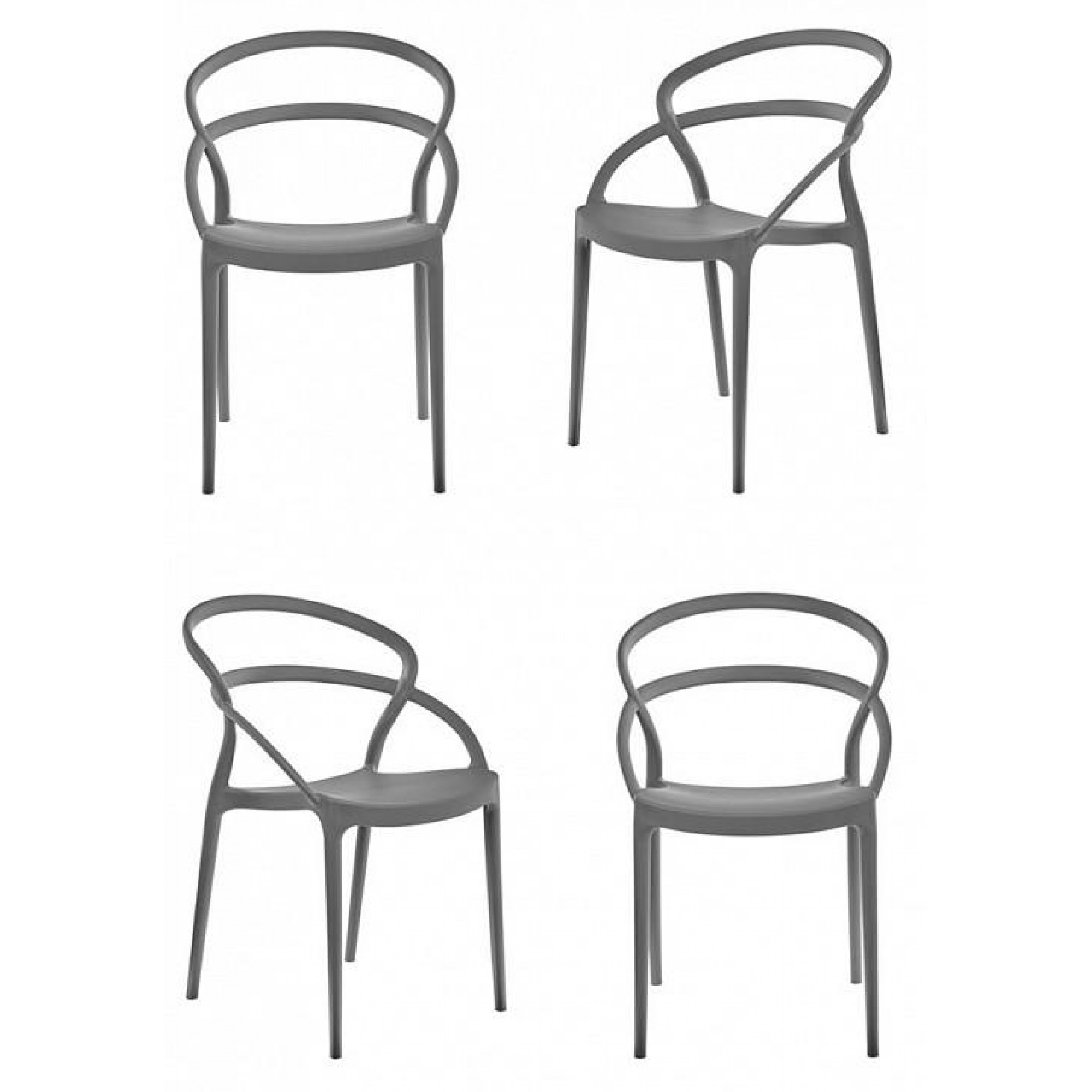 Набор стульев Margo серый (BDX_FR0450K)