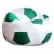 Кресло-мешок Мяч Бело-Зеленый Оксфорд          DRB_4062    