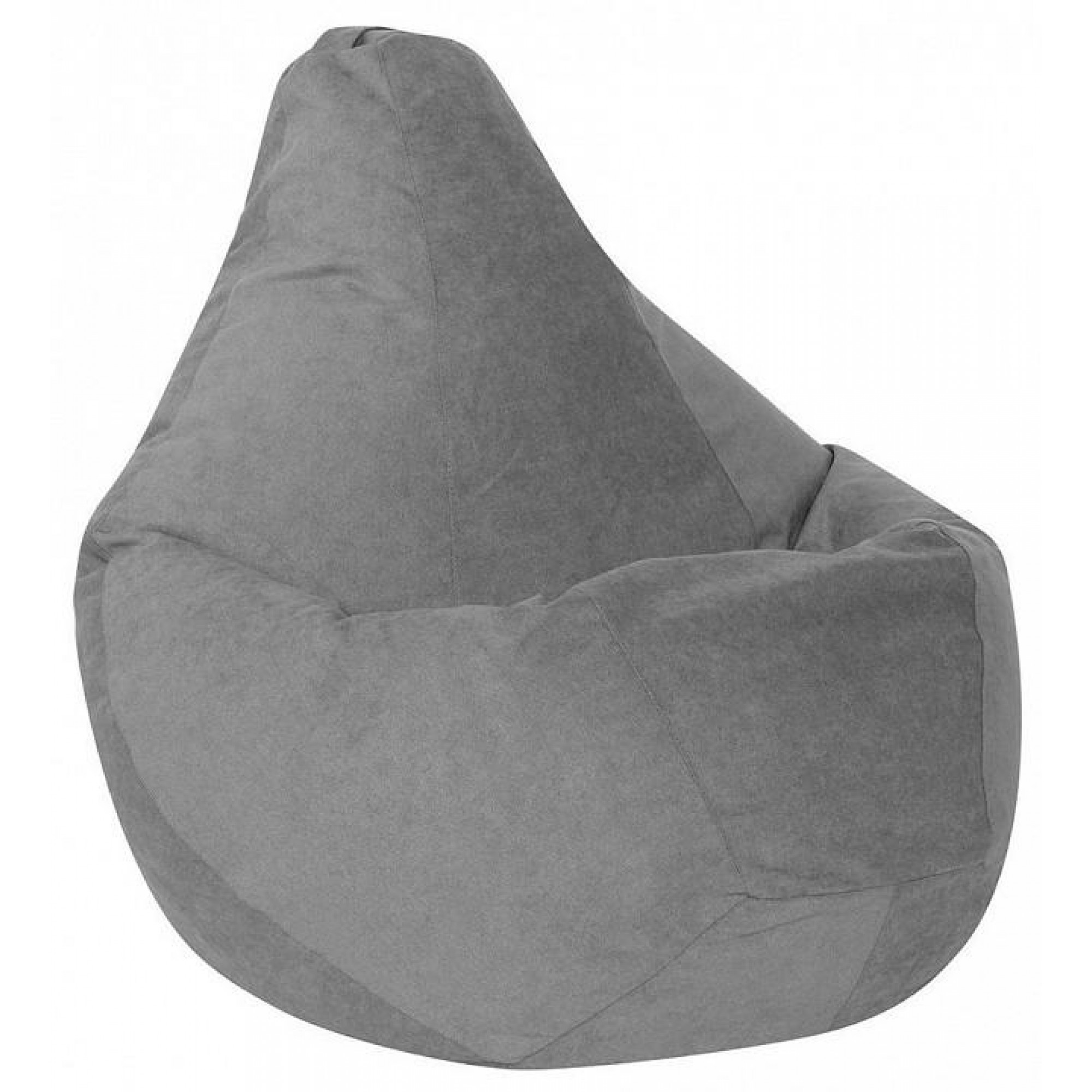 Кресло-мешок Серый Велюр XL    DRB_5023321