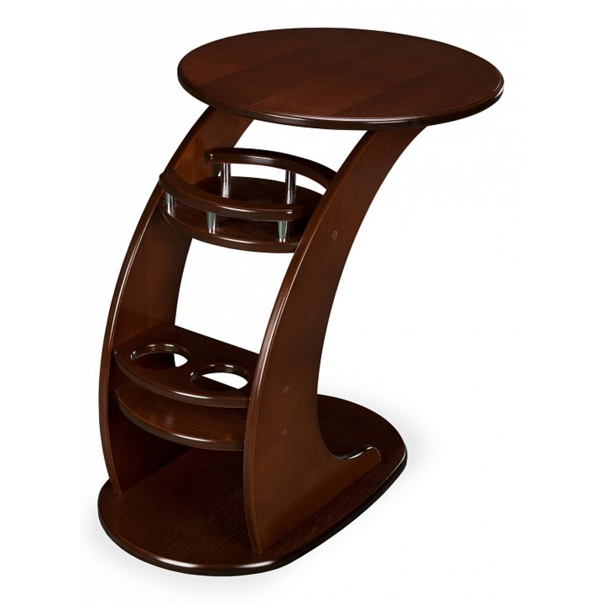Стол придиванный Люкс древесина коричневая нейтральная орех 500x730x670(ML_005807)