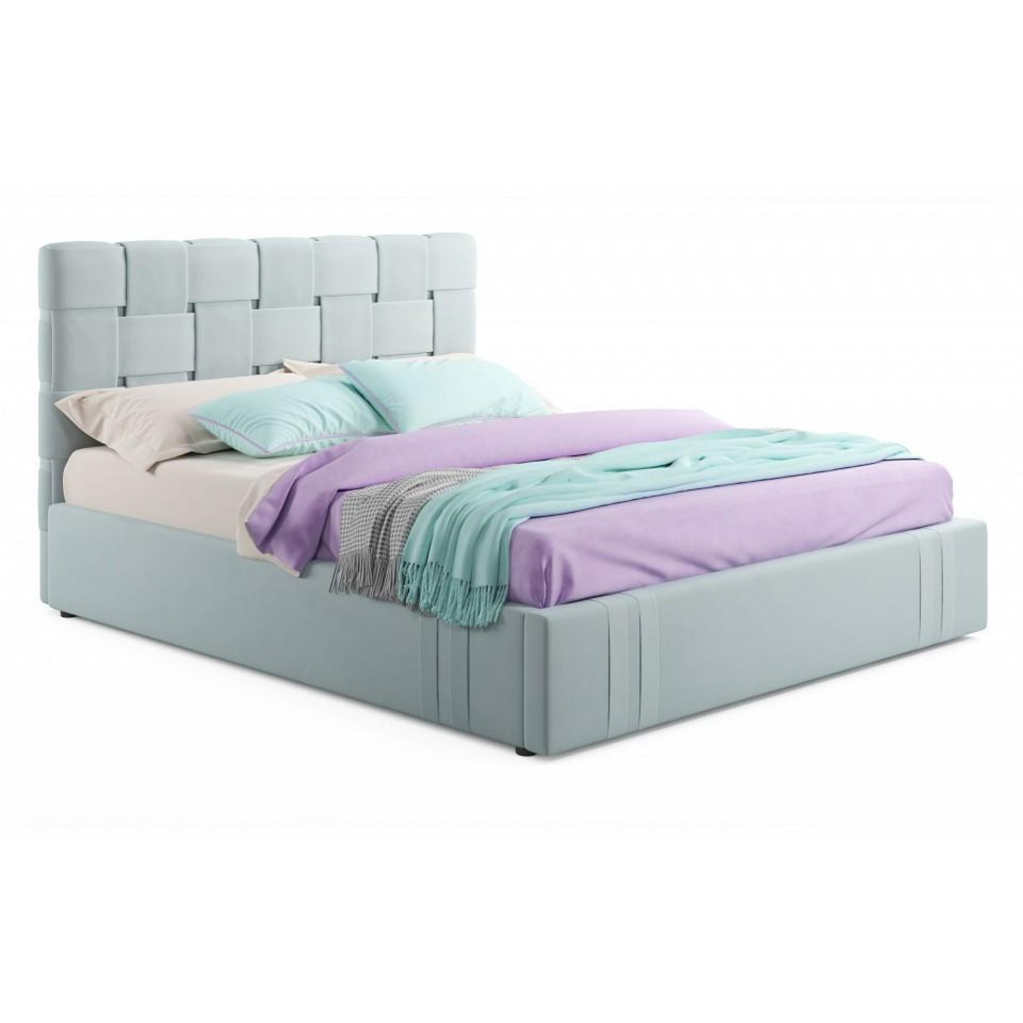 Кровать двуспальная Tiffany с матрасом ГОСТ 2000x1600 NMB_TE-00003411