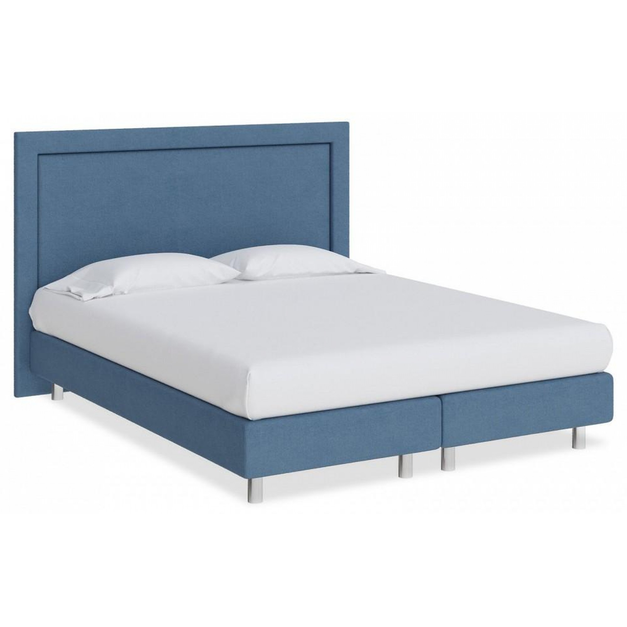 Кровать полутораспальная London Boxspring Elite  ORM_140-200-LondonBoxspringElite-TetraBlue