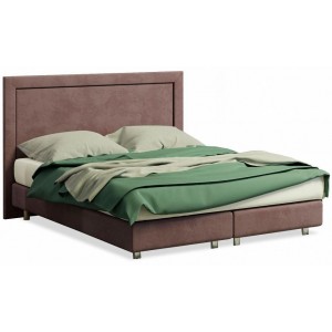 Кровать полутораспальная London Boxspring Lift  ORM_140-200-LondonBoxspringLift-UltraHotChocolate