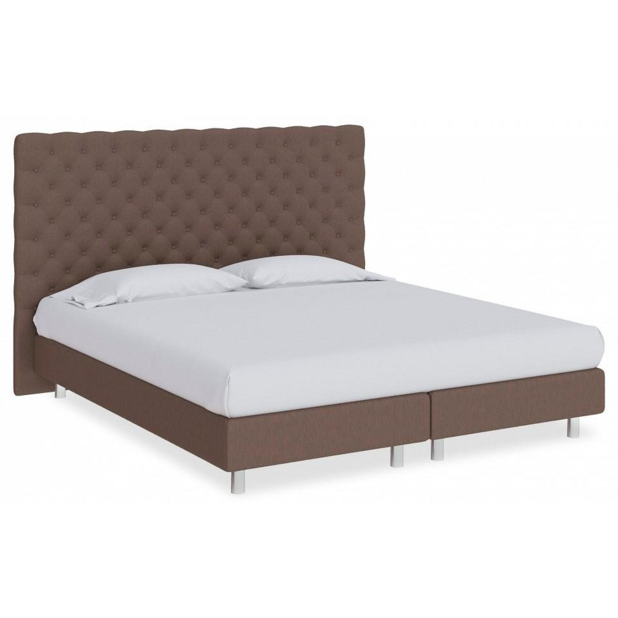 Кровать полутораспальная Paris Boxspring Lift  ORM_140-200-ParisBoxspringLift-SavanaChocolate