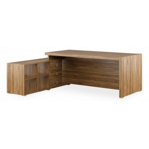 Стол для руководителя Solid древесина коричневая нейтральная орех 2030x1740x750(POI_SOL29711203)