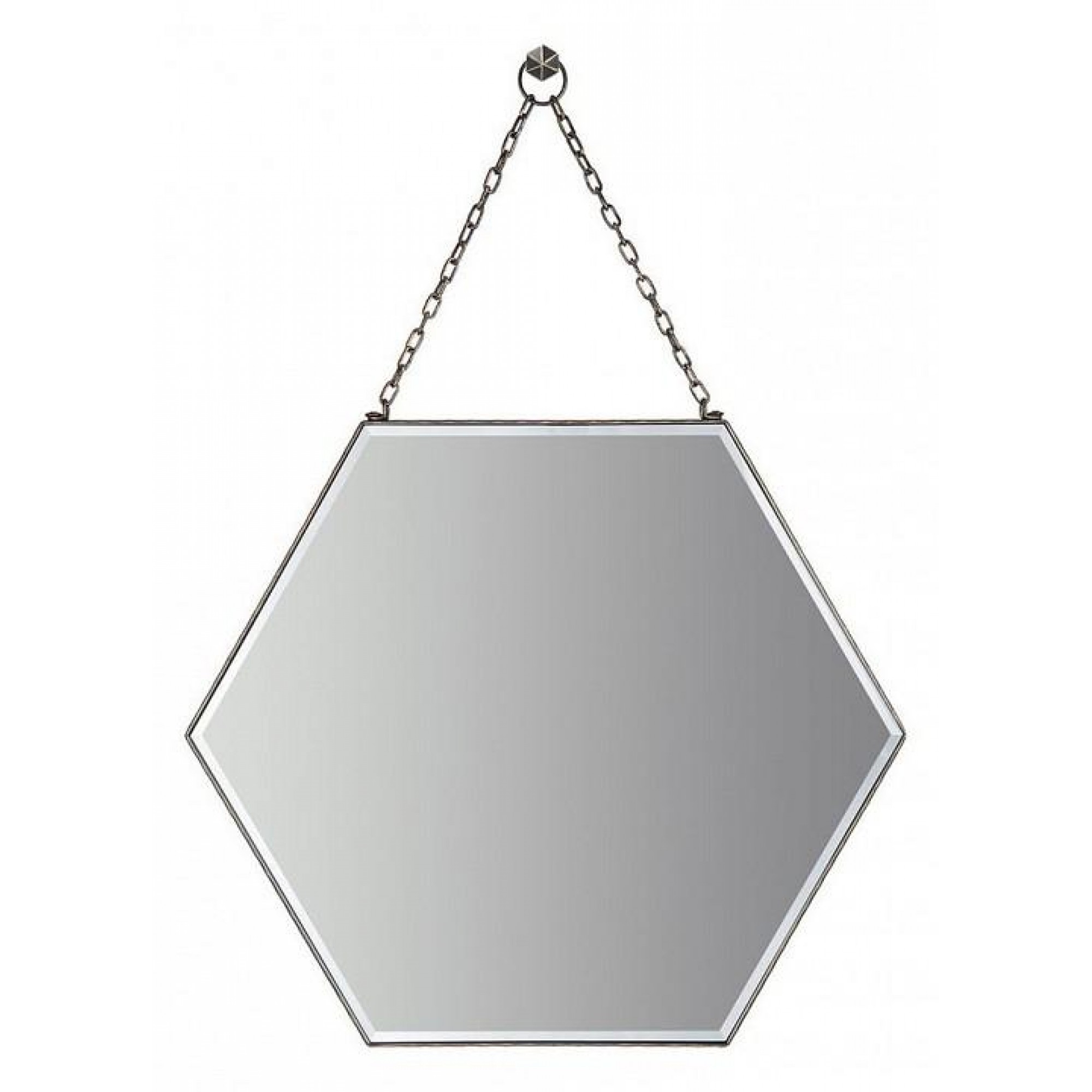 Зеркало настенное Шестиугольник V20112 черный RDN_V20112