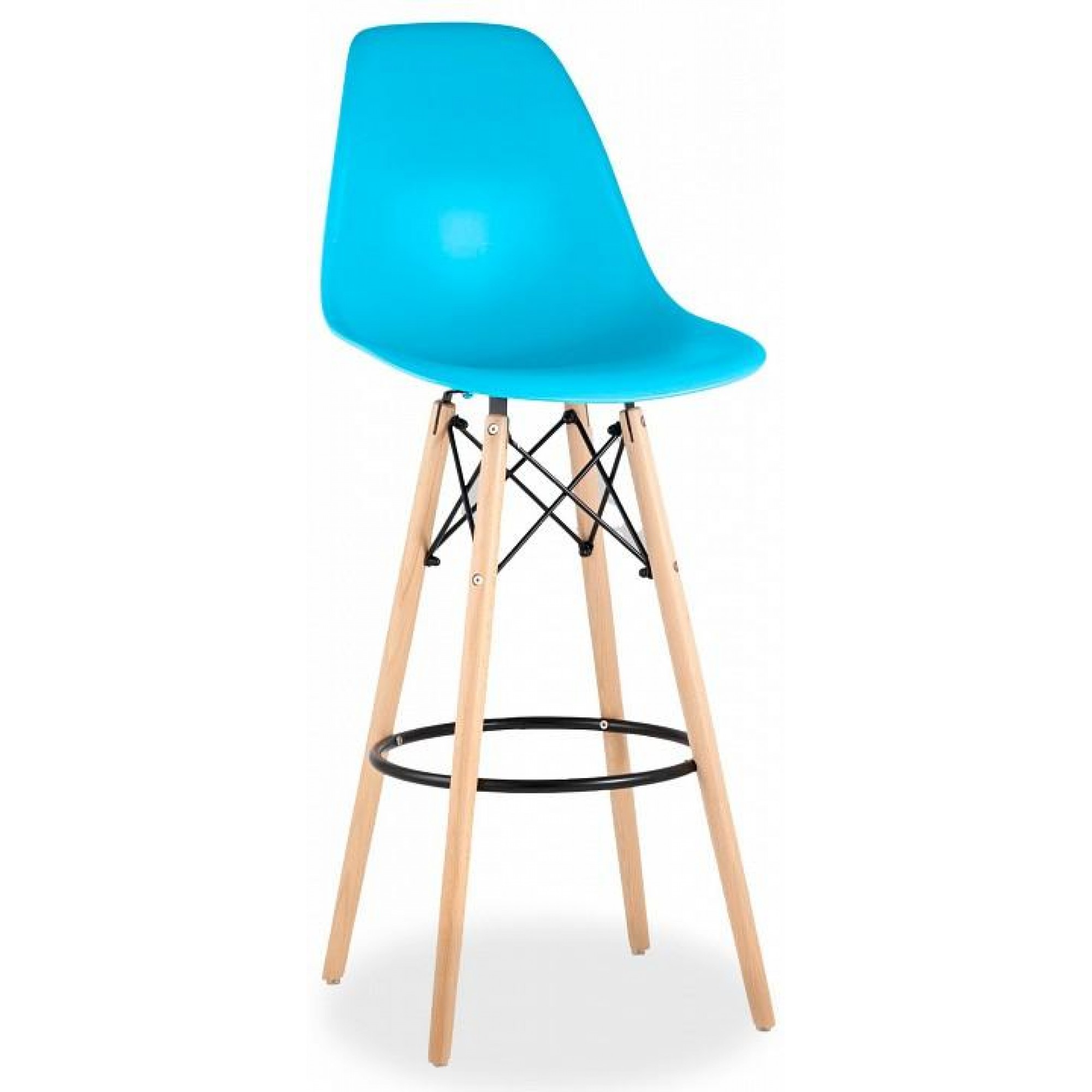 Стул барный Eames    SGR_8056H_BLUE_90072_SEAT_DUAL