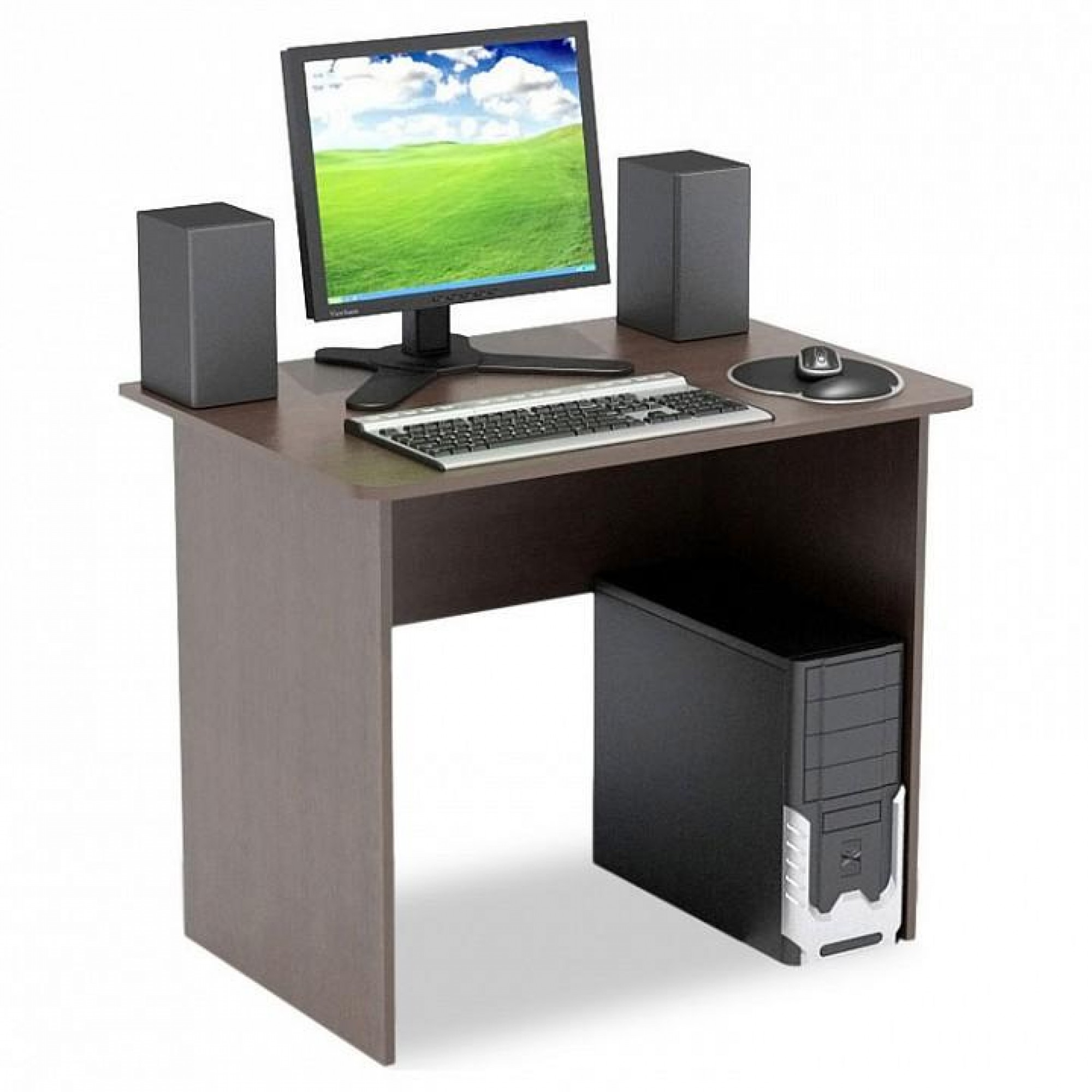 Стол офисный СПм-01.1 древесина коричневая темная венге 900х630x740(SK_000007192100)