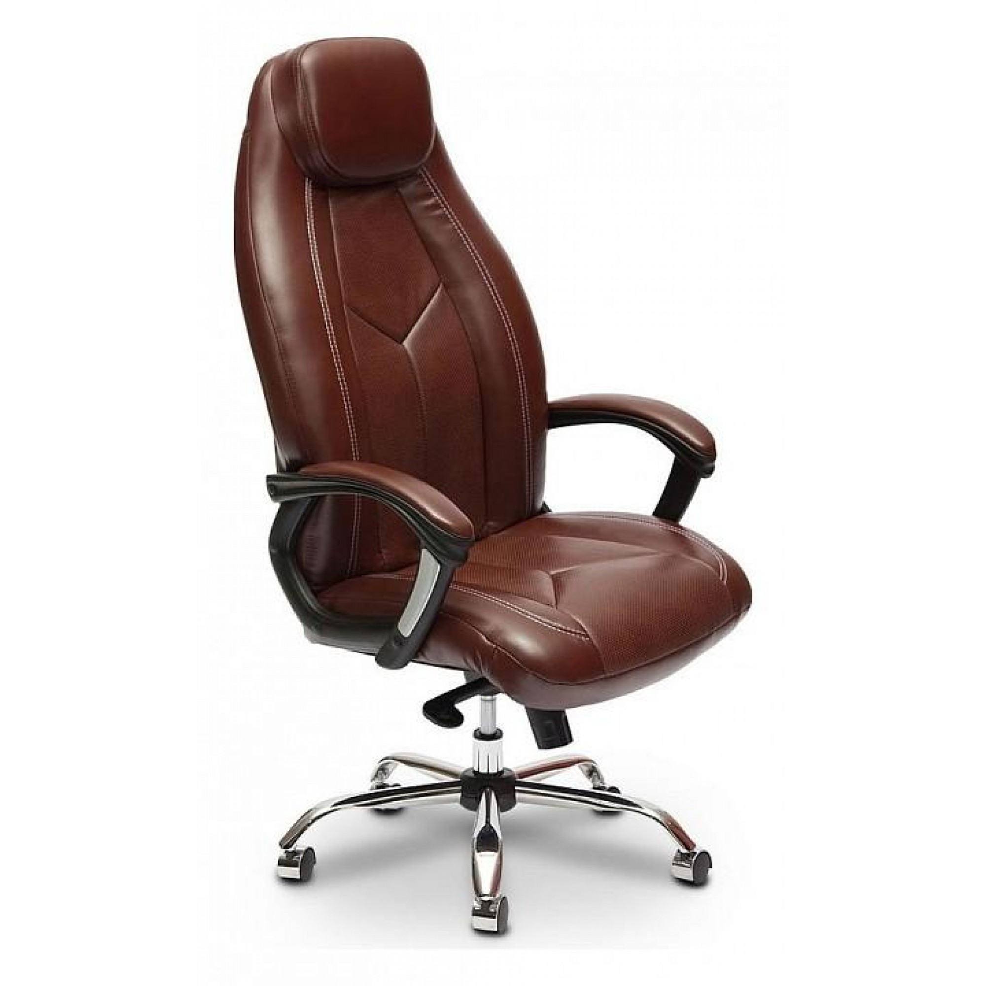 Кресло для руководителя BOSS люкс коричневый 660x540x1320-1450(TET_10539)