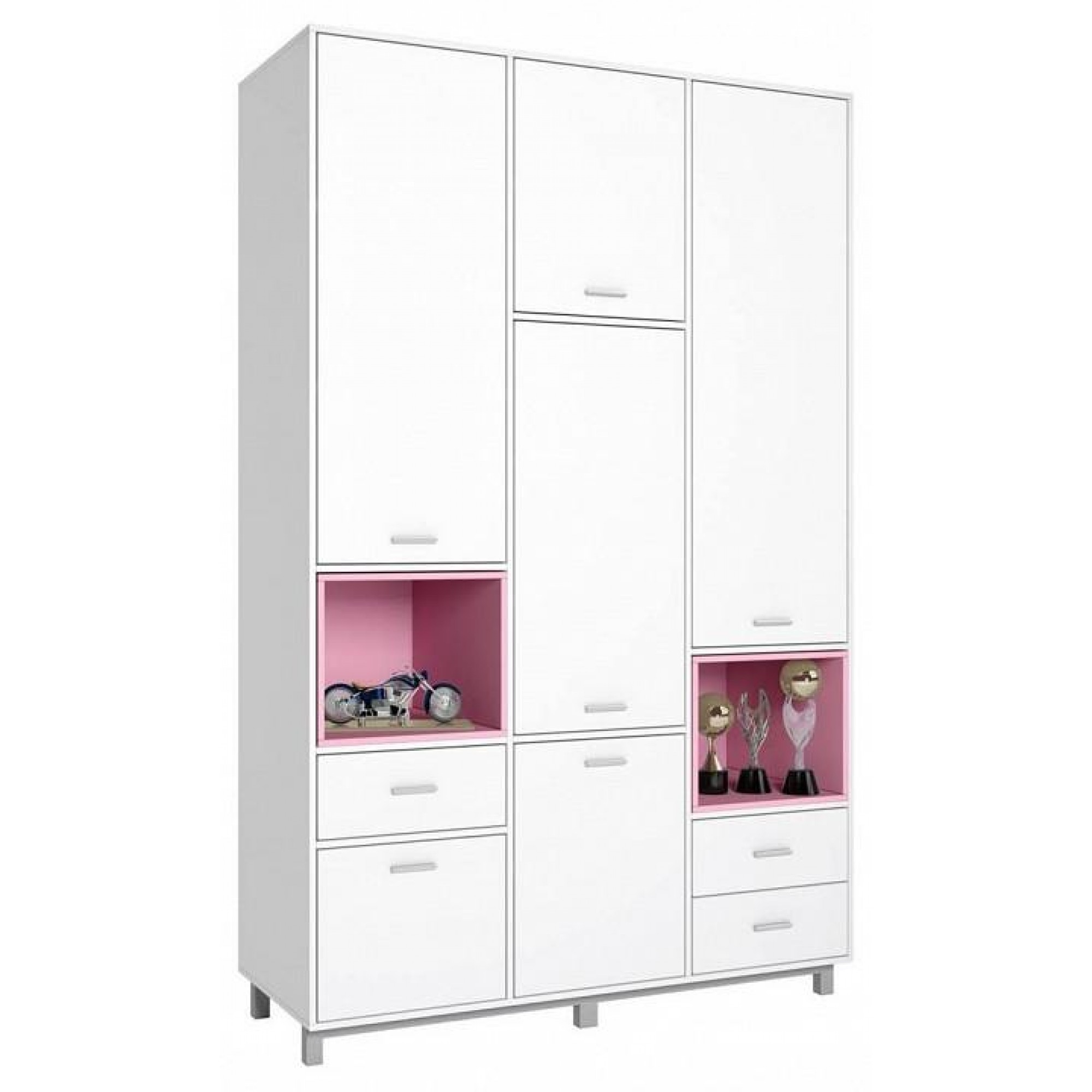 Шкаф комбинированный Polini Kids Mirum белый 1500x500x2400(TPL_0002121-110)