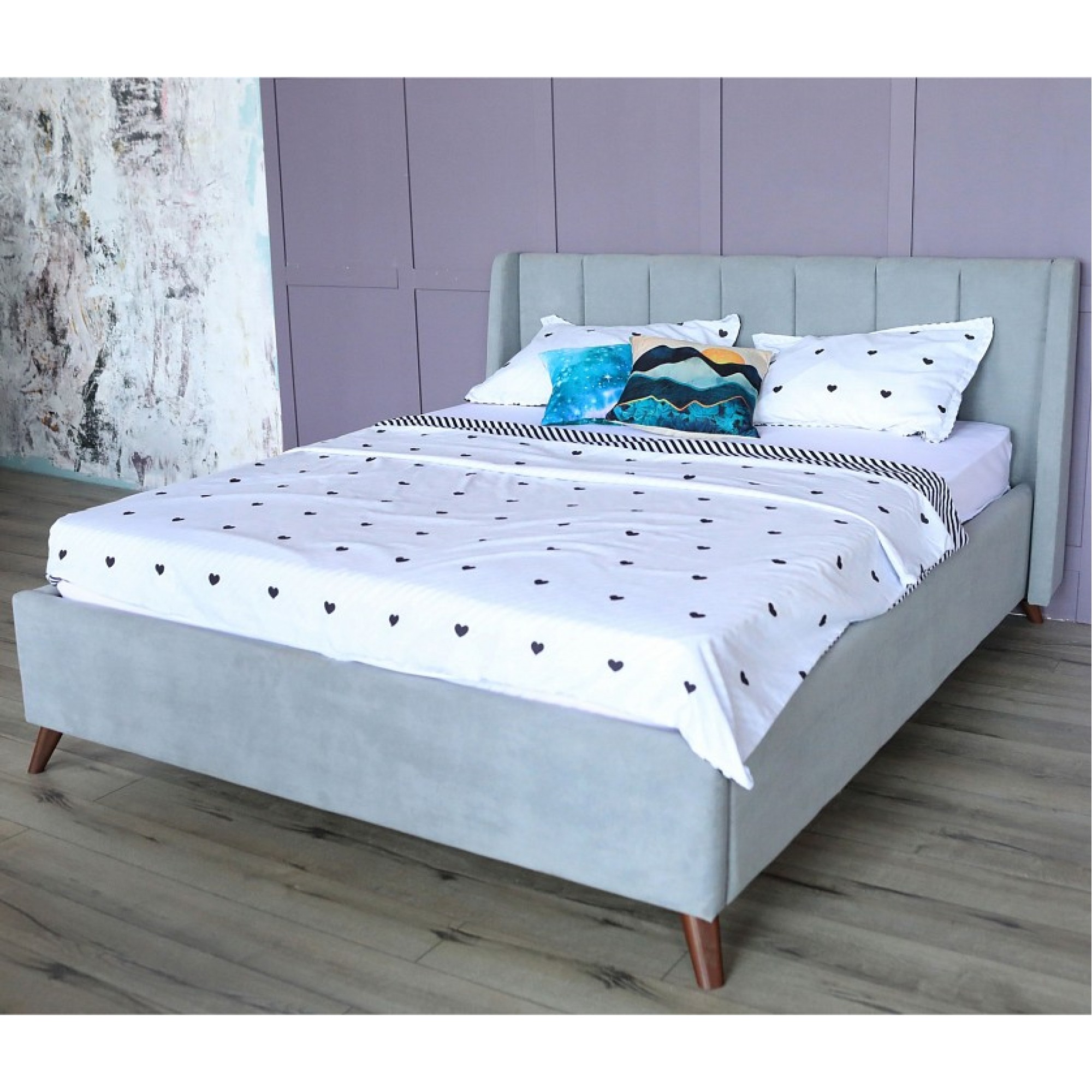 Кровать двуспальная Betsi с матрасом PROMO 2000x1600 NMB_TE-00002991