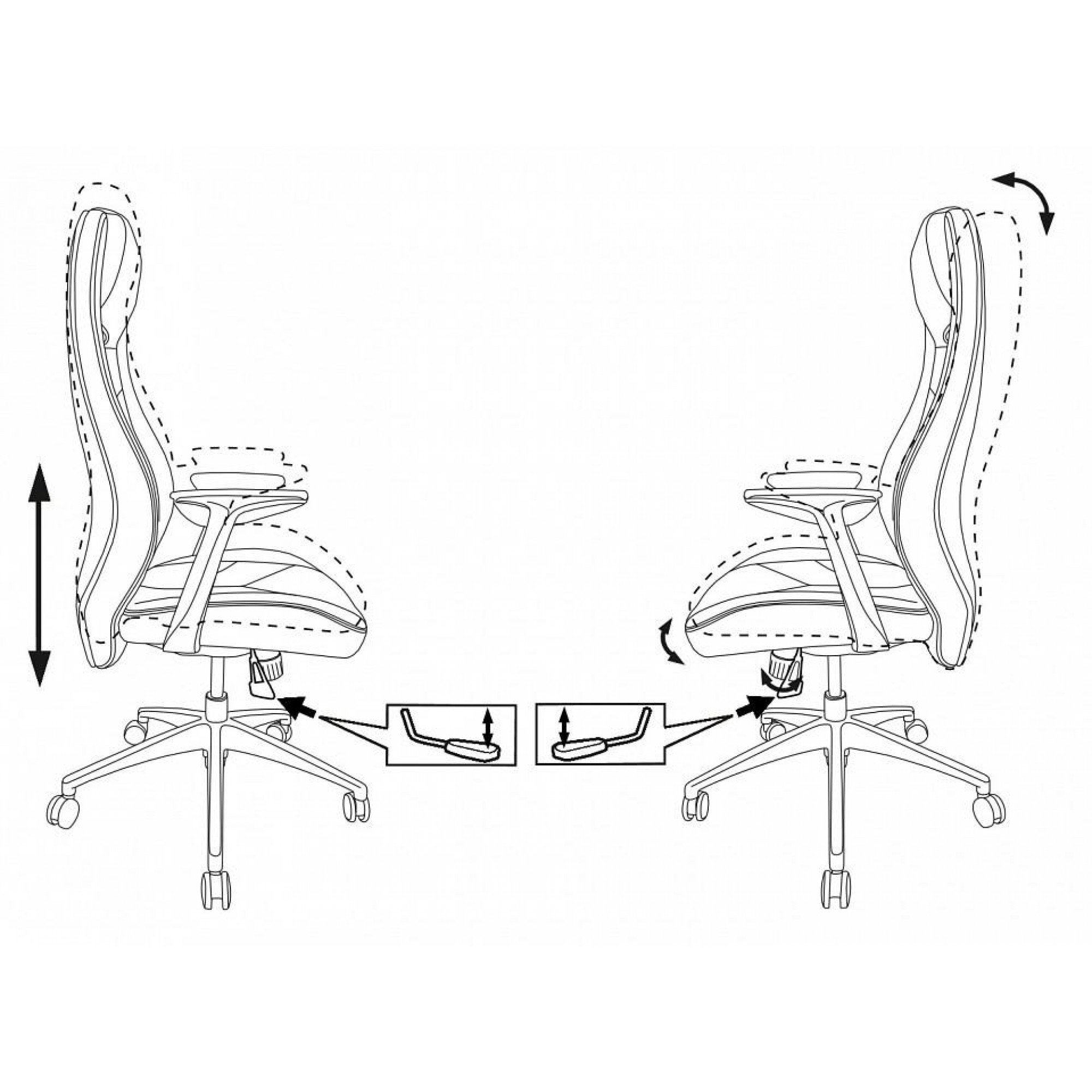 Кресло для руководителя Бюрократ Zen/Black черный 510x430x1180-1260(BUR_375554)