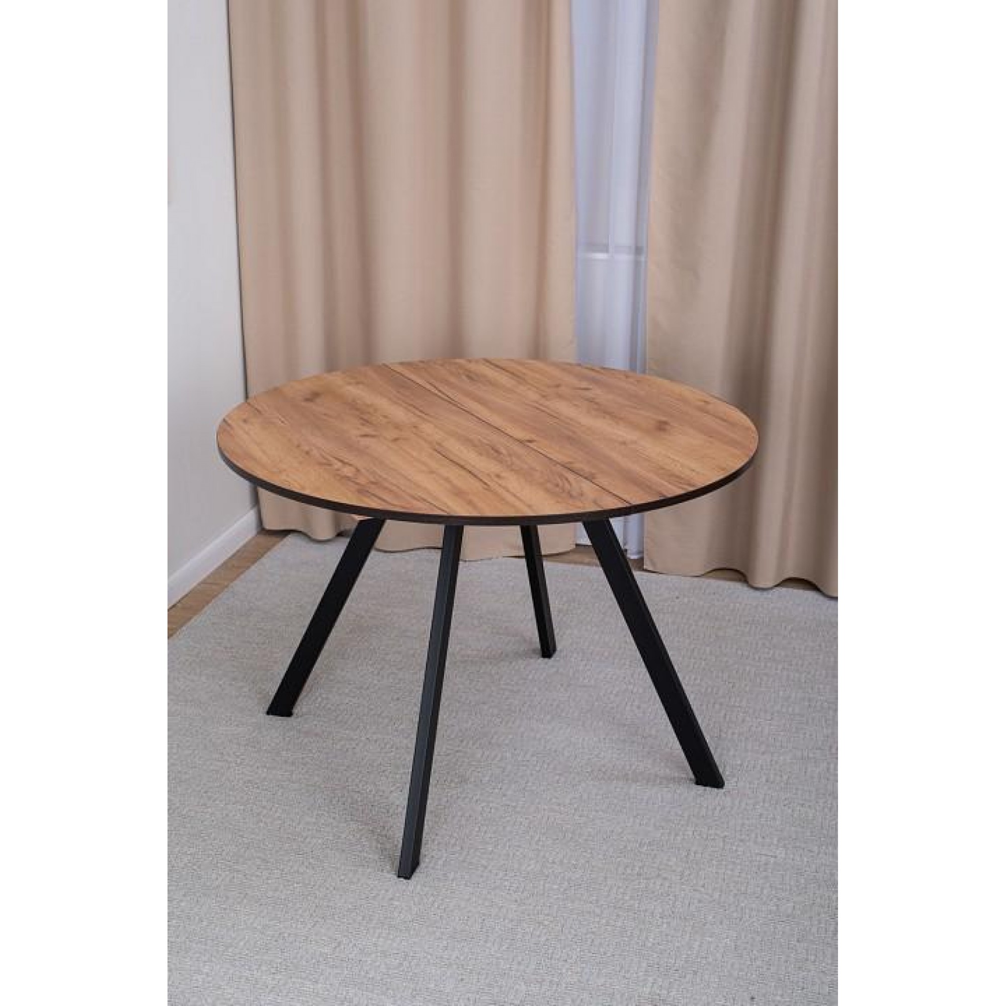 Стол обеденный Вита К-1 древесина коричневая светлая дуб DOM_Vita_K-1_DK_95_CHR