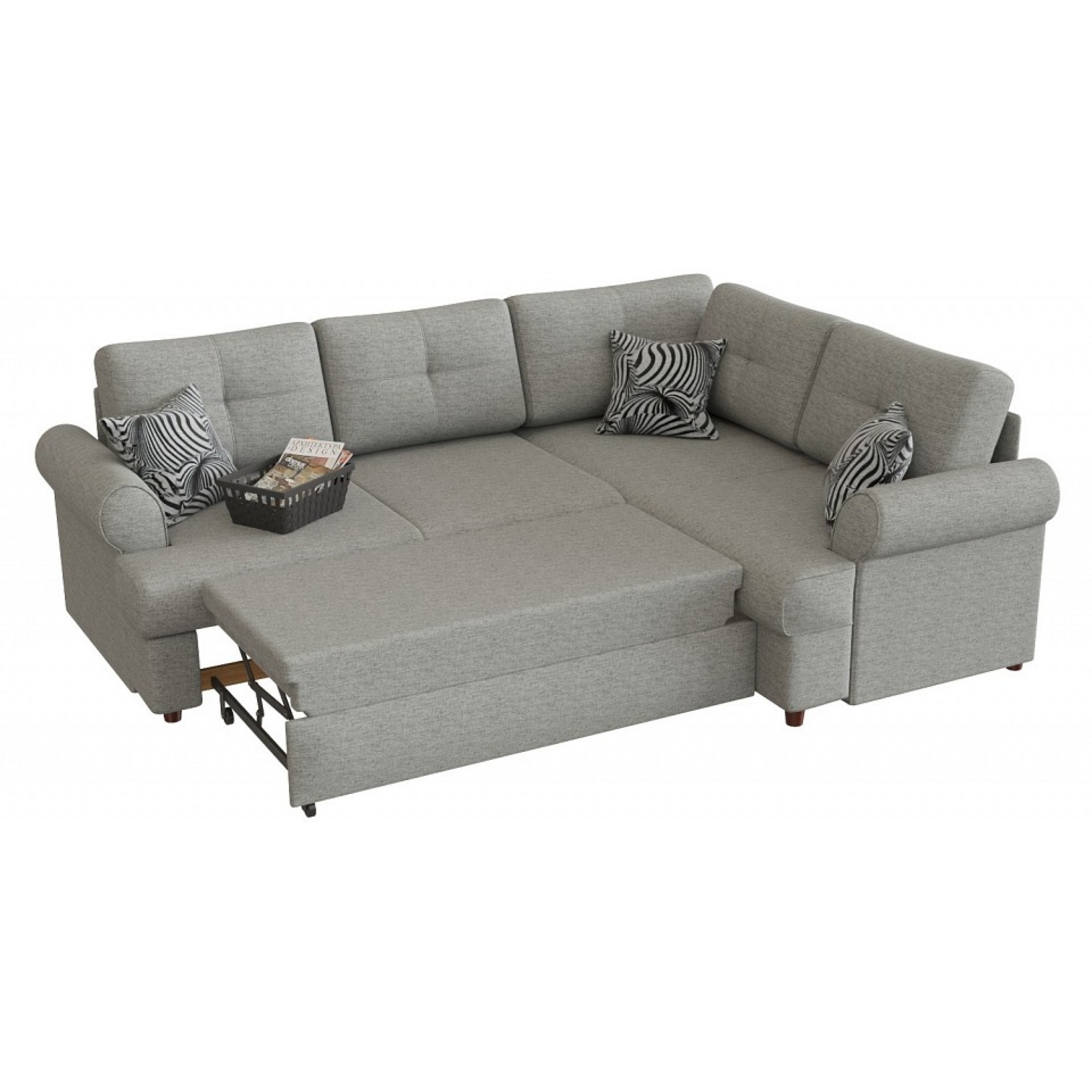 Диван-кровать Мирта (Милфорд) серый SMR_A0241361291_R