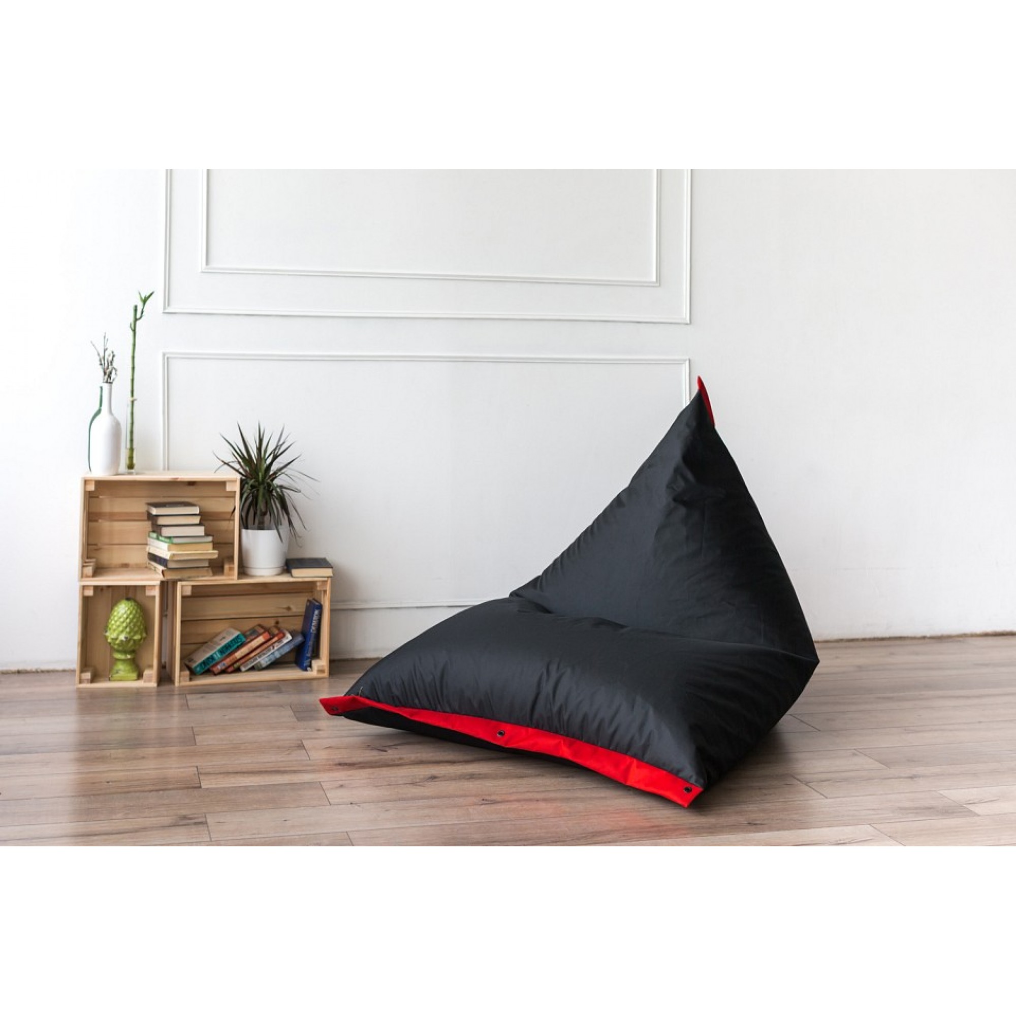 Кресло-мешок Пирамида Черно-Красная    DRB_42001
