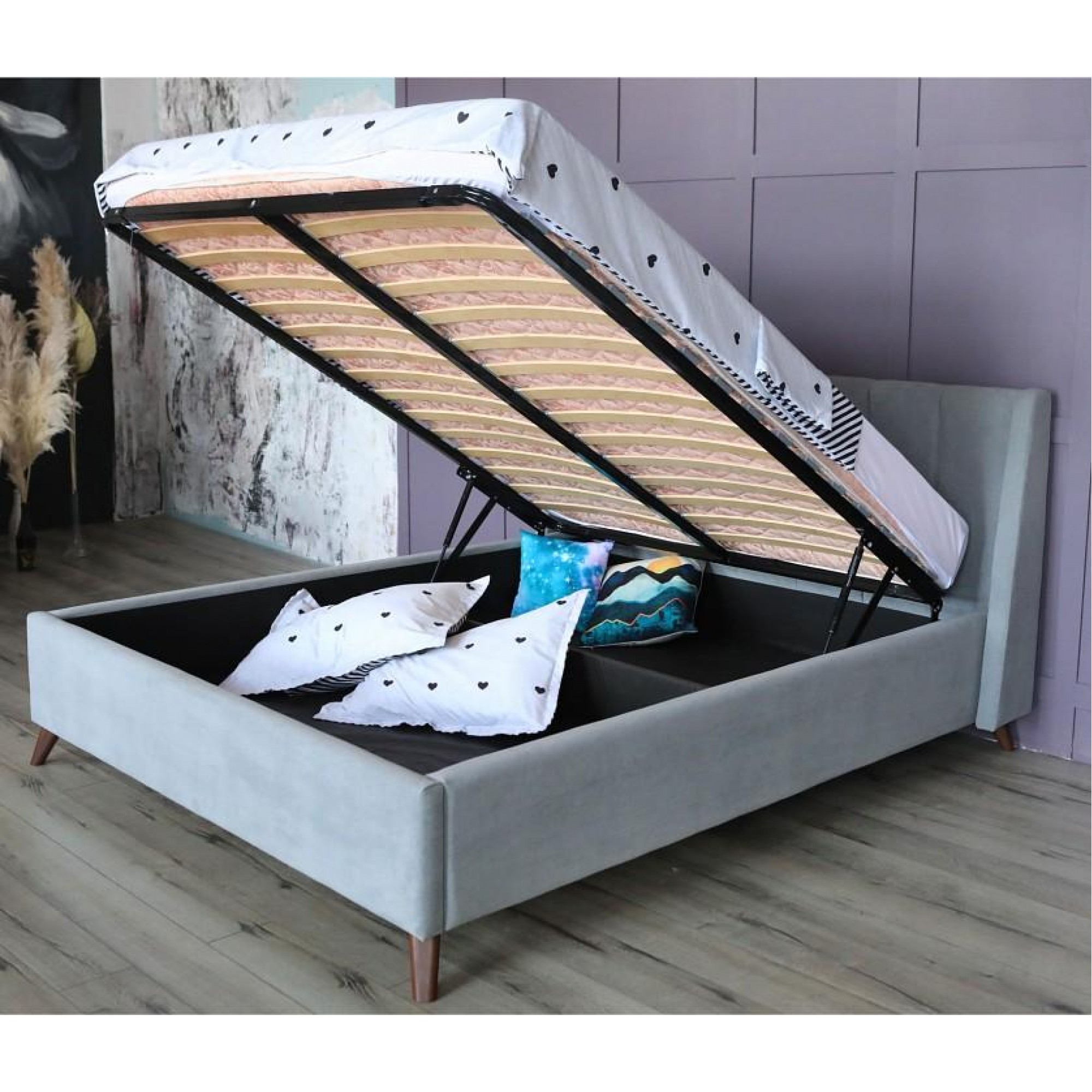 Кровать двуспальная Betsi с матрасом PROMO 2000x1600 NMB_TE-00002991