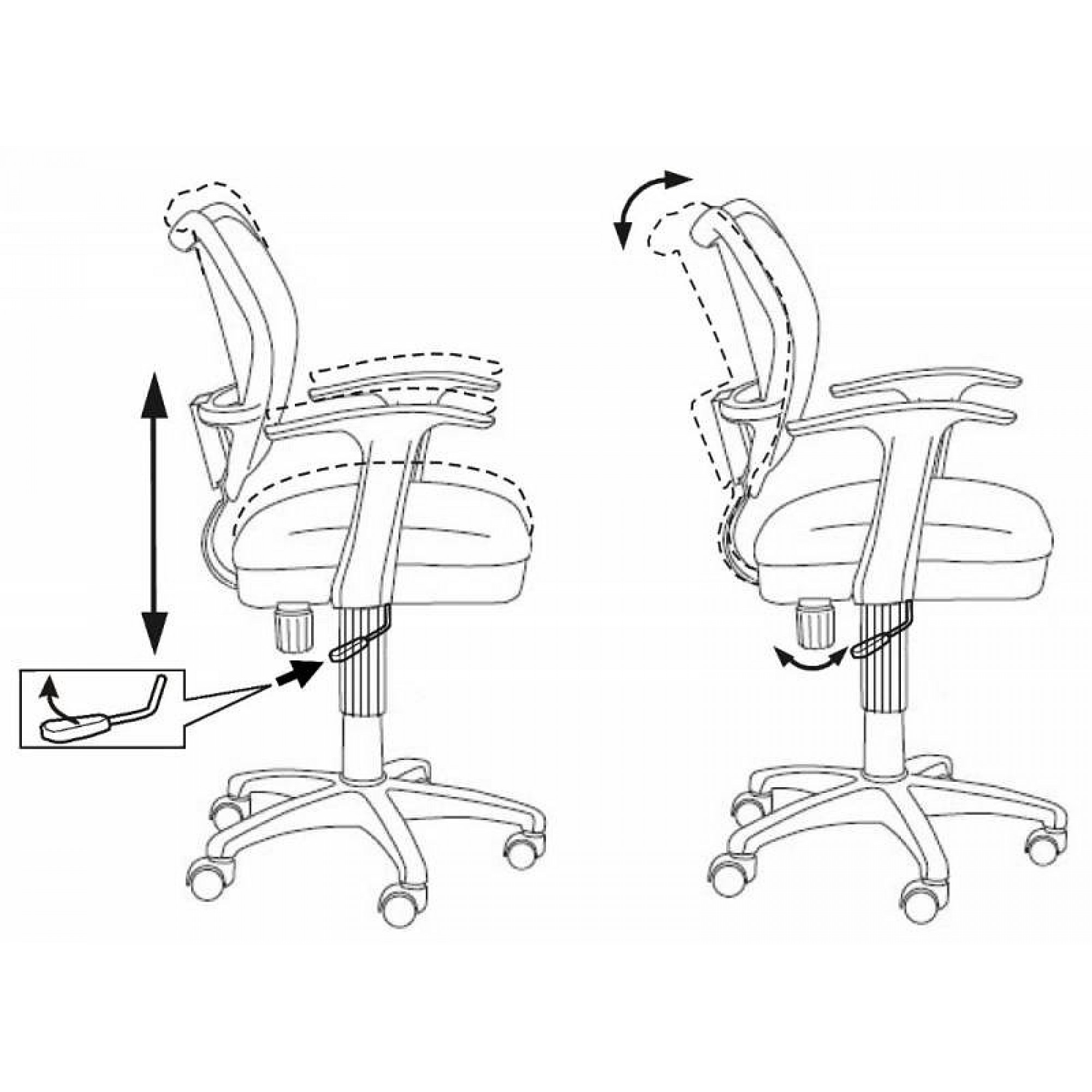 Кресло компьютерное CH-W797/ABSTRACT    BUR_483041