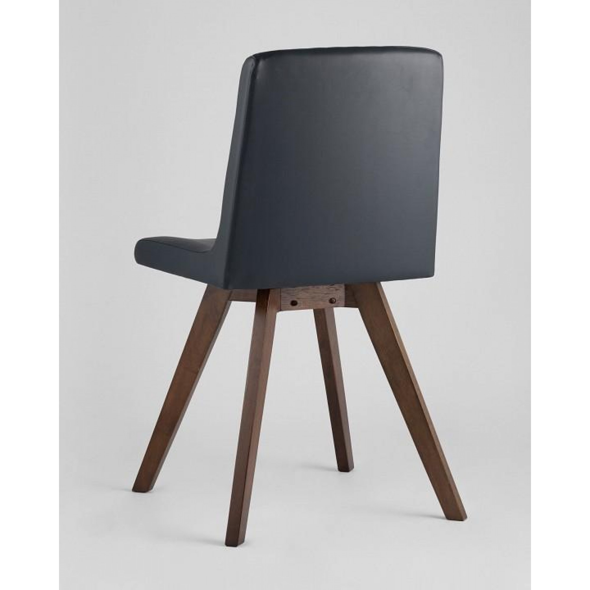 Набор из 4 стульев Marta древесина коричневая нейтральная орех SGR_LW1902-G_PU_DARK_BLUE_GRID-KOROB4
