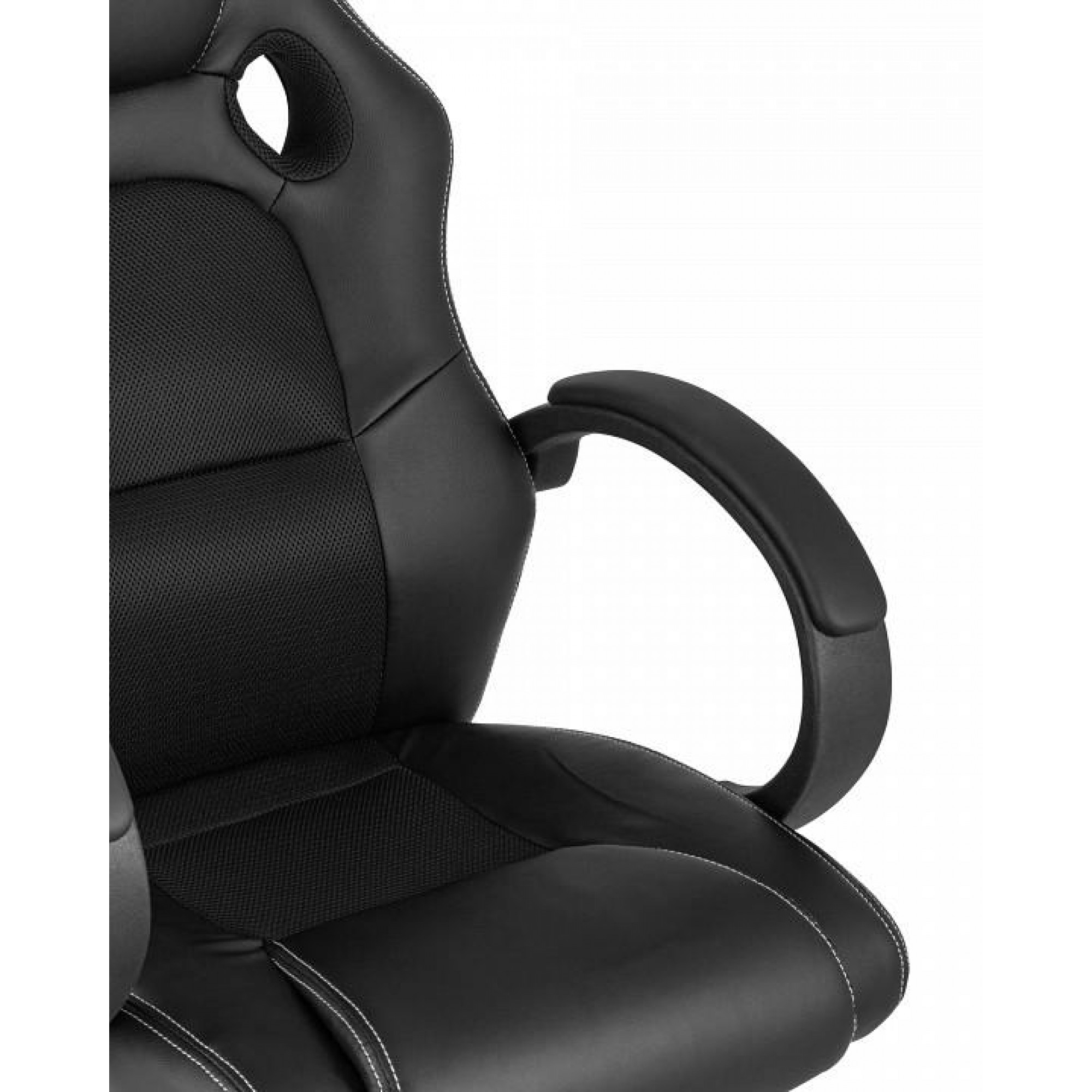 Кресло игровое TopChairs Renegade черный 630x700x1090-1190(SGR_SA-3002_black)