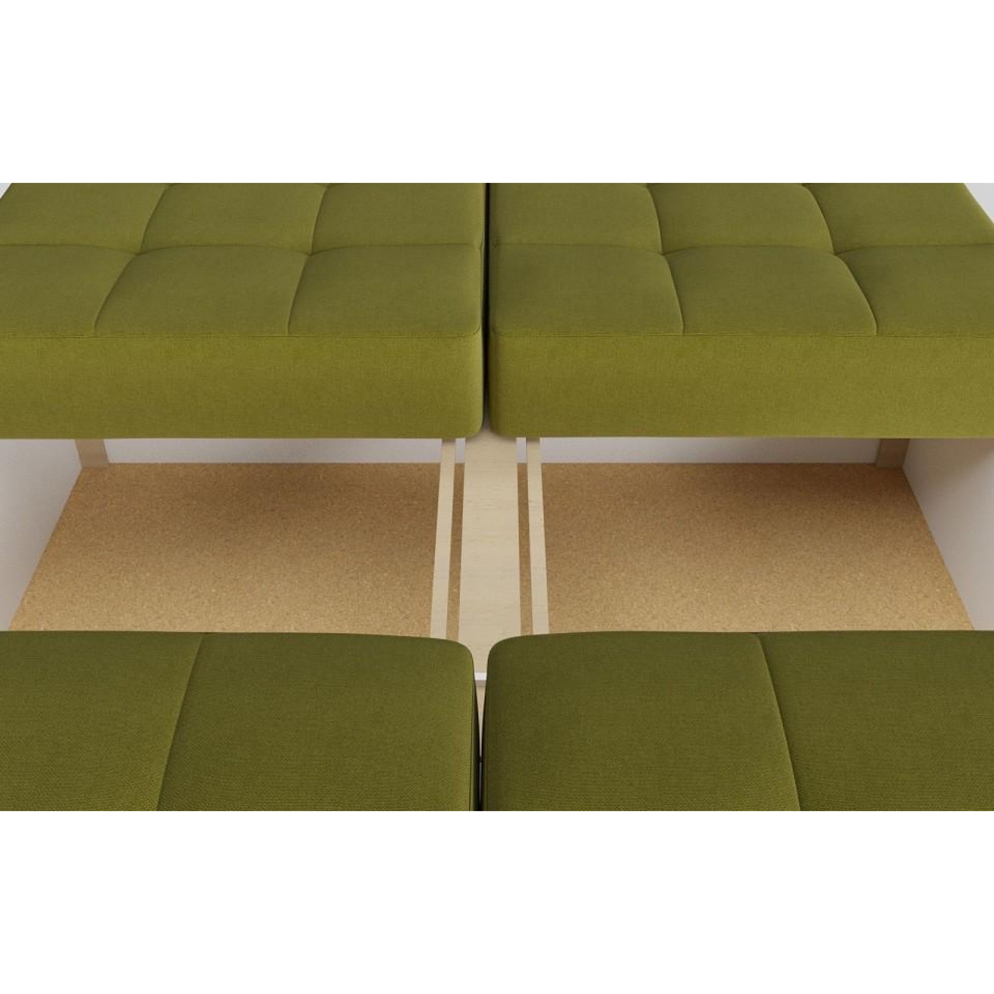 Диван-кровать Оливер Люкс (Лира) зеленый SMR_A2491524674