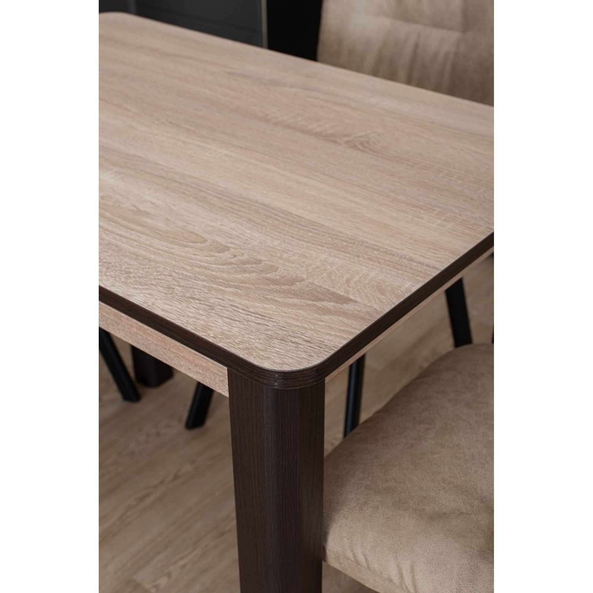 Стол обеденный Альфа ПР-М ЛДСП древесина коричневая светлая орех DOM_Alfa_PR-M_OS_04_VN