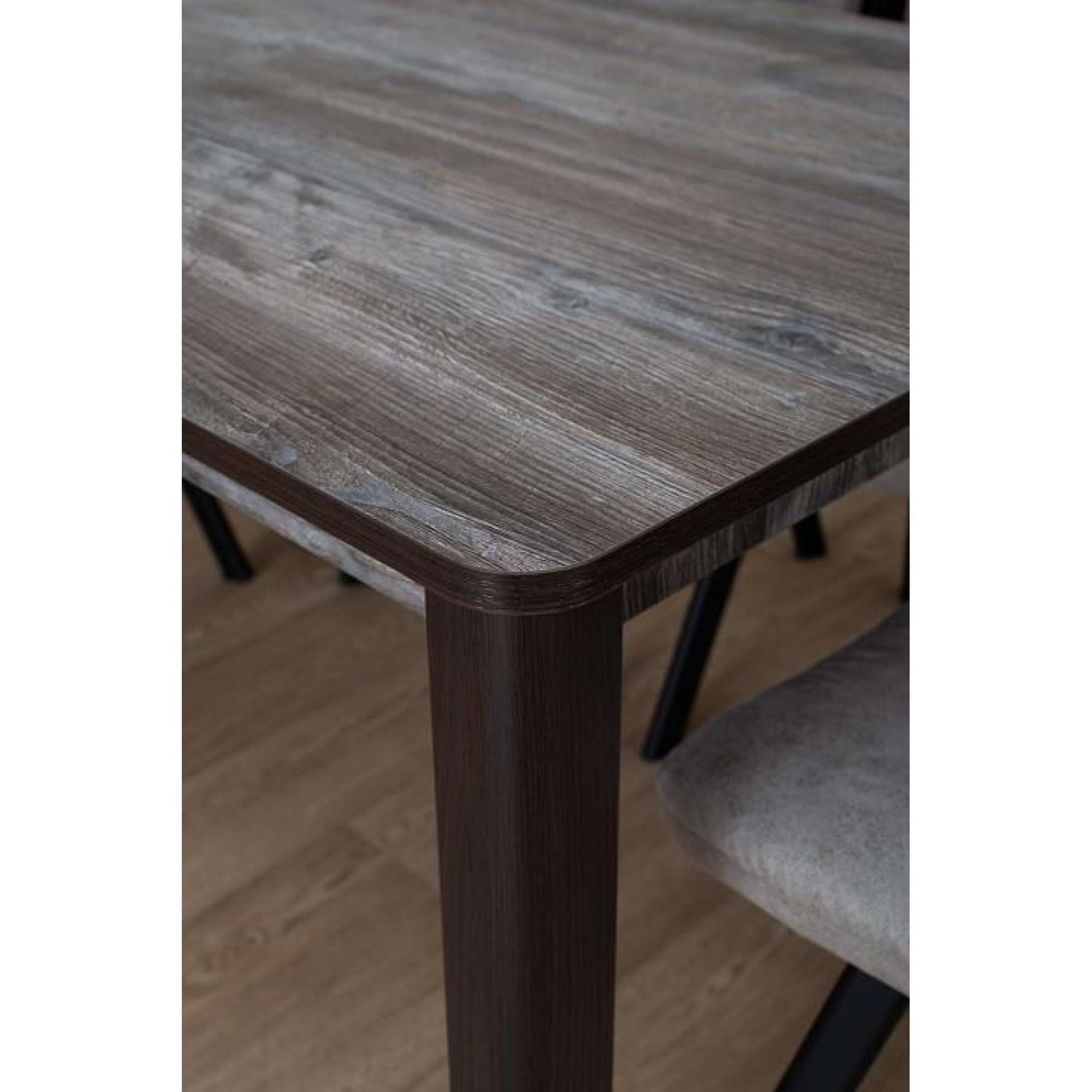Стол обеденный Альфа ПР-1 ЛДСП древесина коричневая темная орех DOM_Alfa_PR-1_OT_04_VN