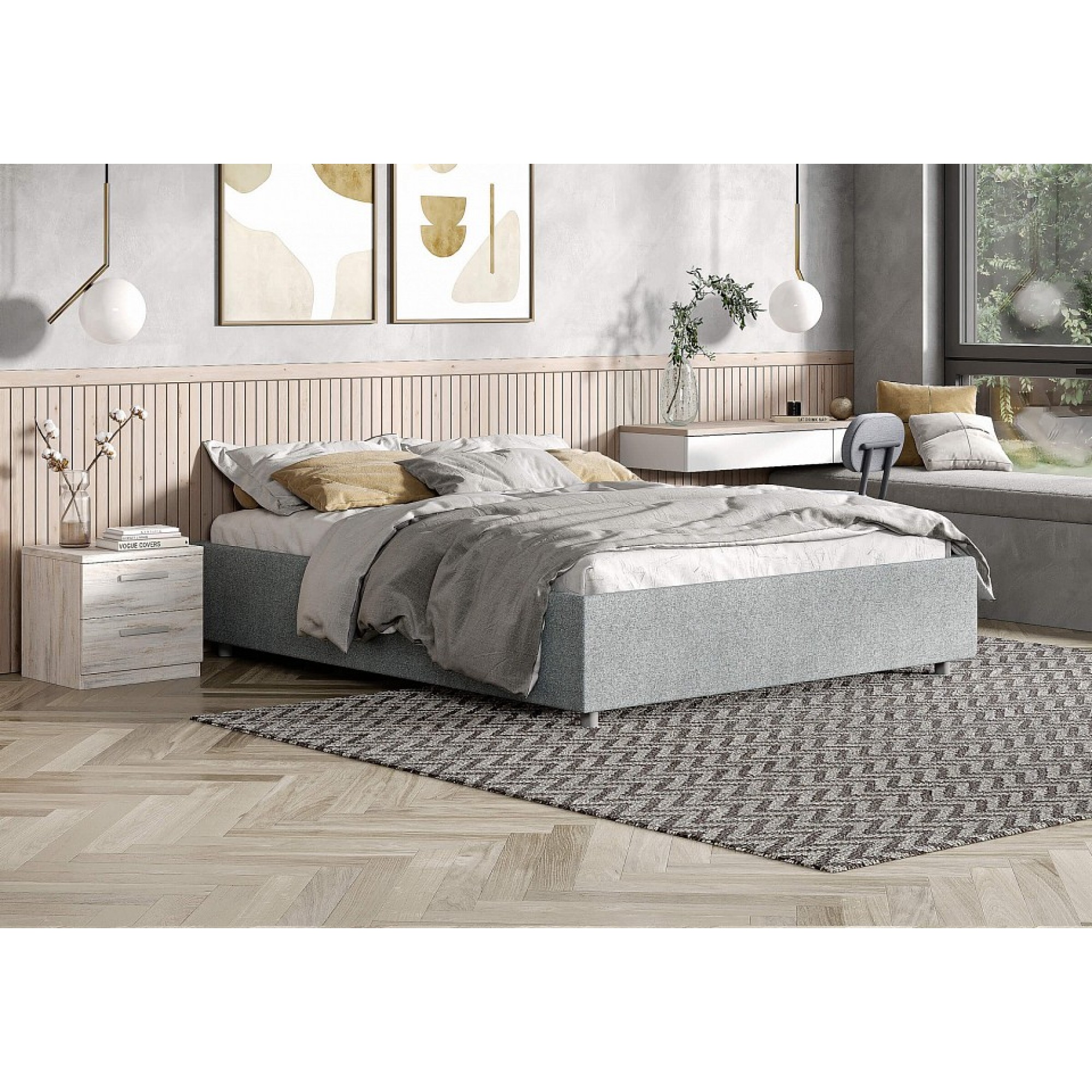 Кровать полутораспальная Scandinavia 140-190    SNM_FR-000088301