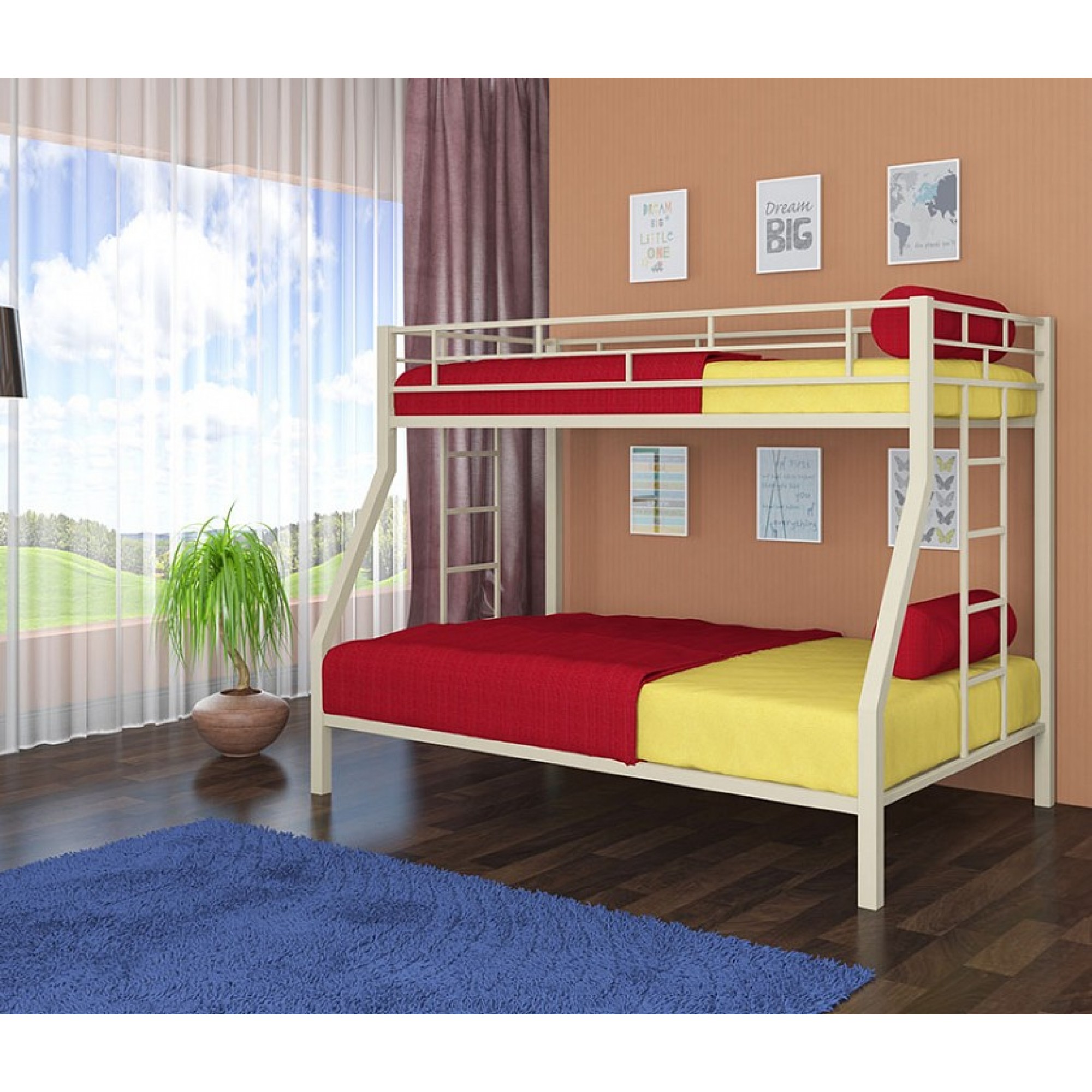Кровать двухъярусная Милан    FSN_4s-mi-1014