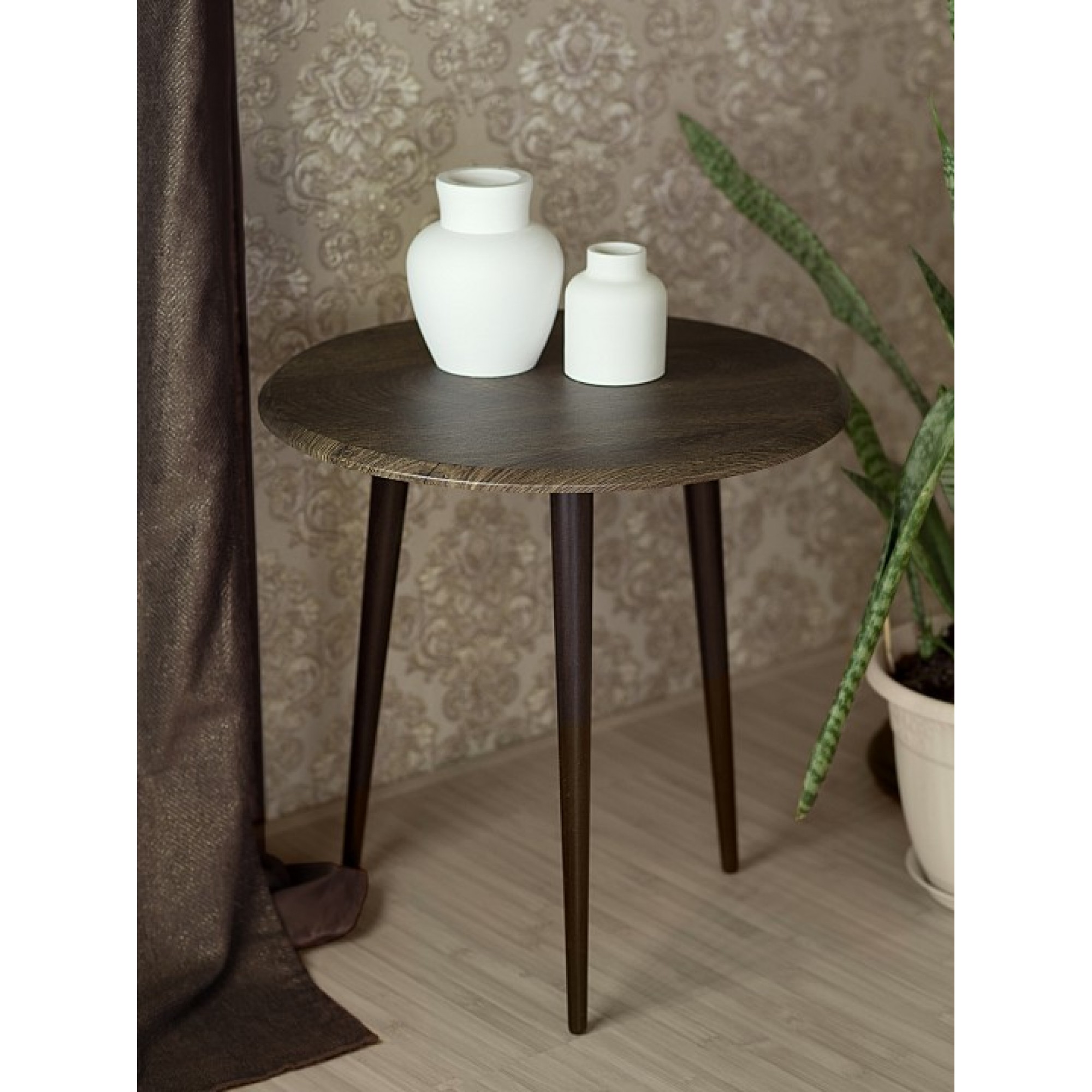 Стол журнальный BeautyStyle 9 древесина коричневая светлая дуб 500x500(ML_006463)