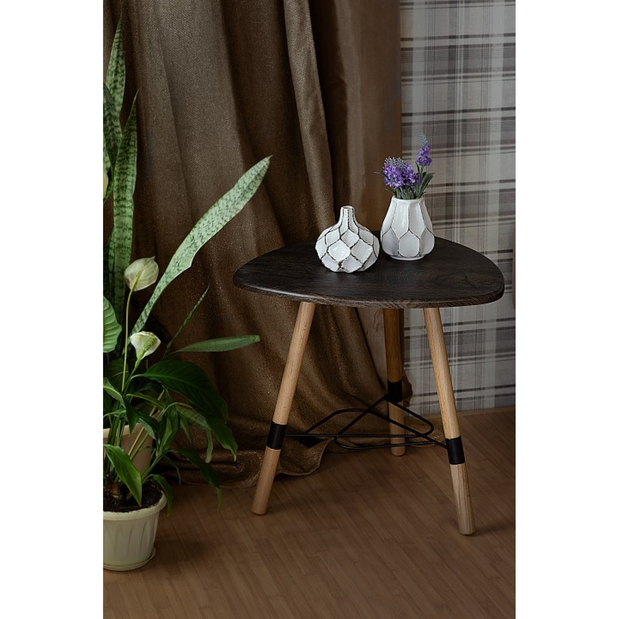 Стол журнальный Лючия 2104 древесина коричневая светлая древесина 505x505x490(ML_006483)