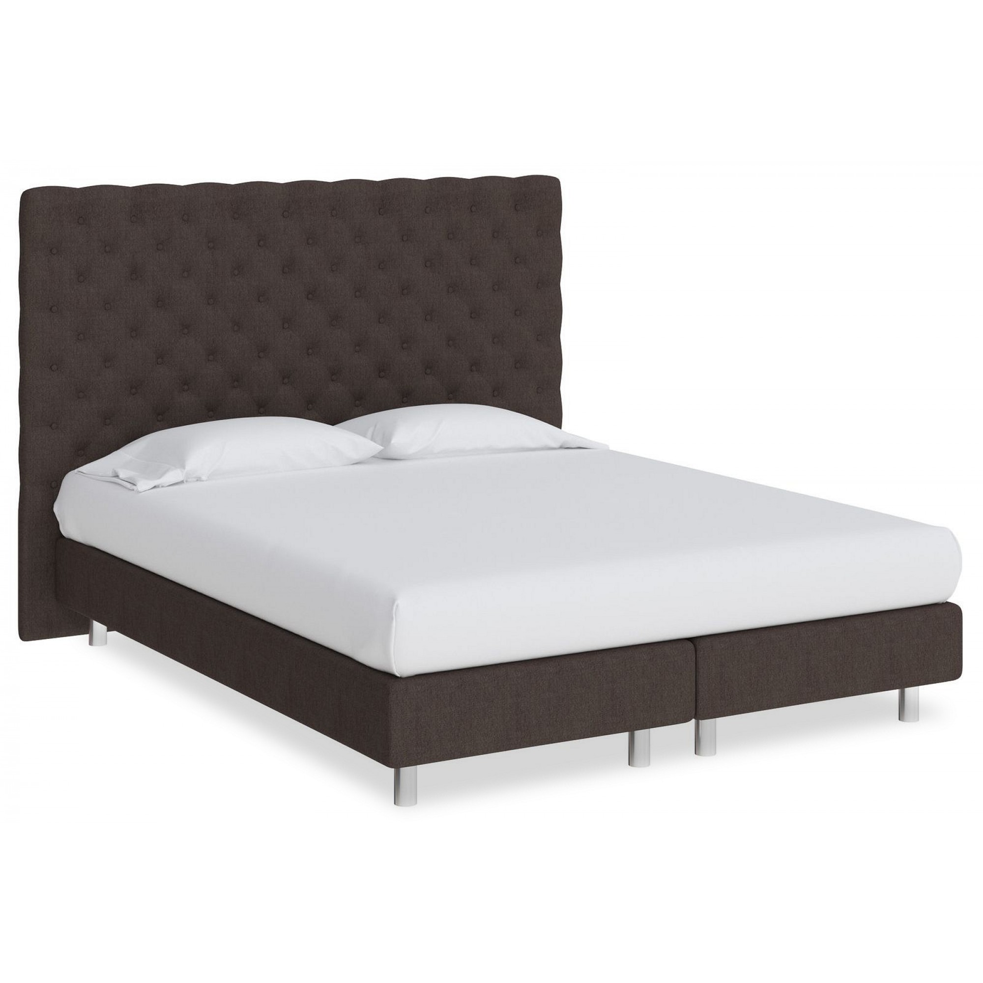 Кровать полутораспальная Paris Boxspring Elite  ORM_140-200-ParisBoxspringElite-TetraBrownie