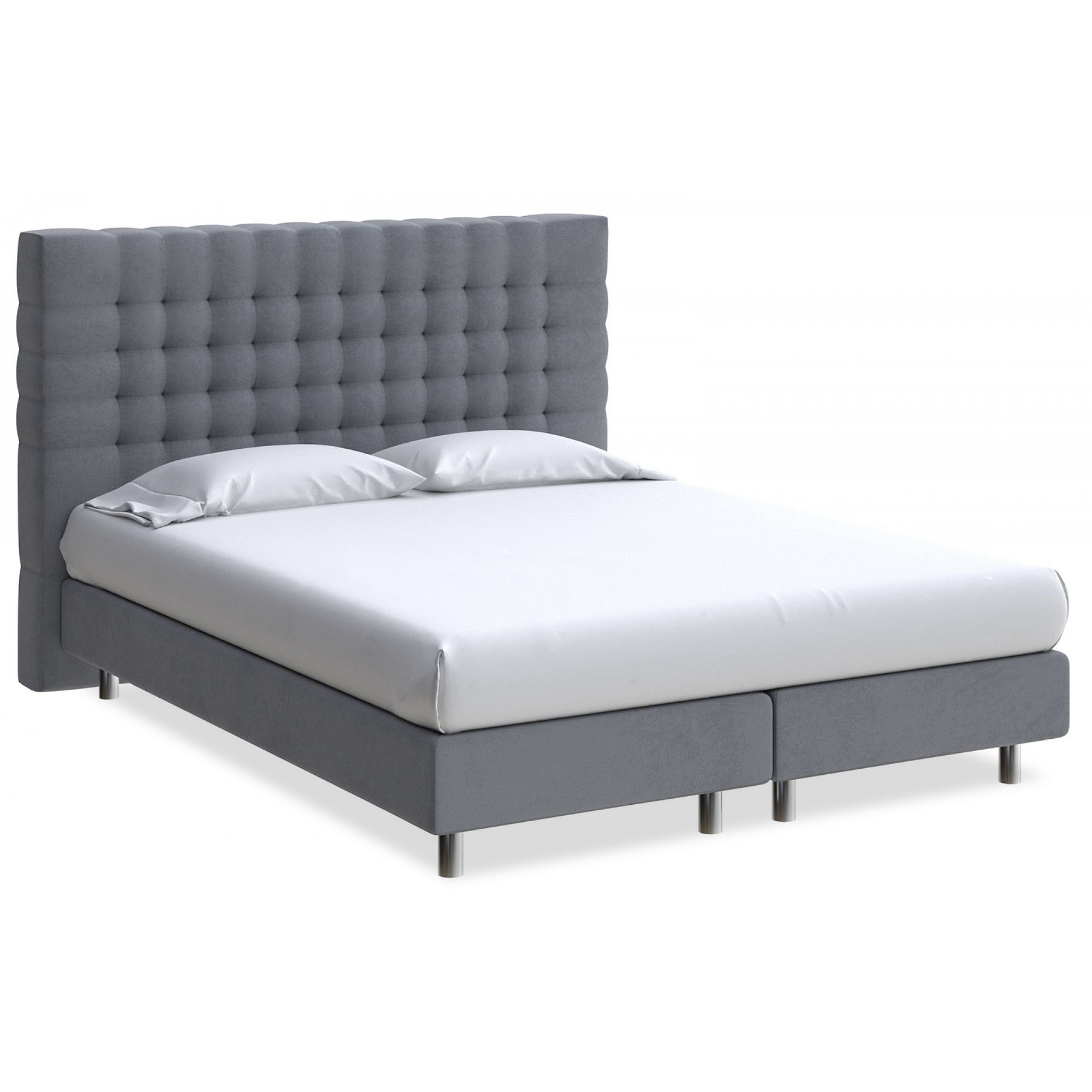 Кровать односпальная Tallinn Boxspring Elite  ORM_90-200-TallinnBoxspringElite-UltraWetAsphalt