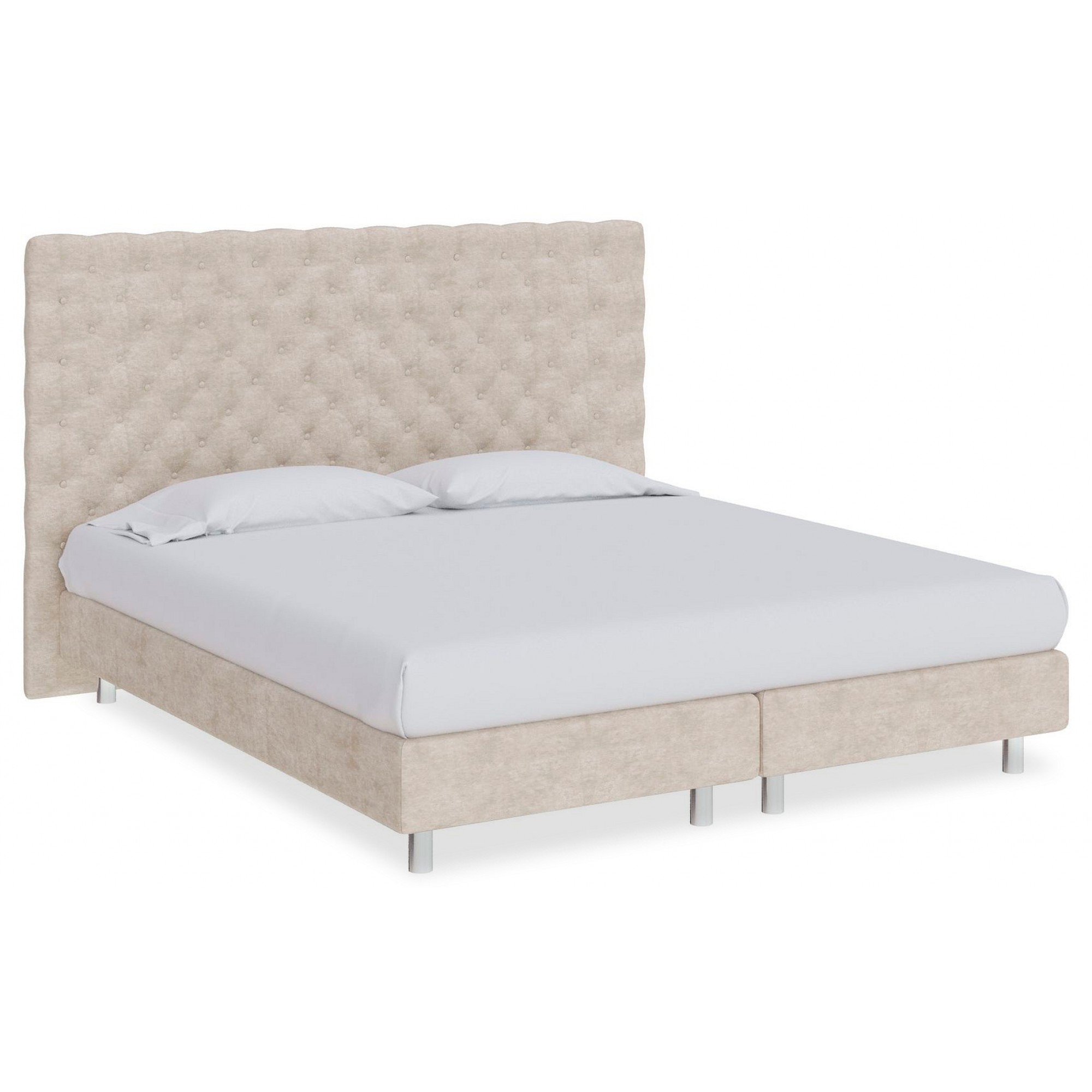 Кровать полутораспальная Paris Boxspring Lift  ORM_140-200-ParisBoxspringLift-LoftyTaupe