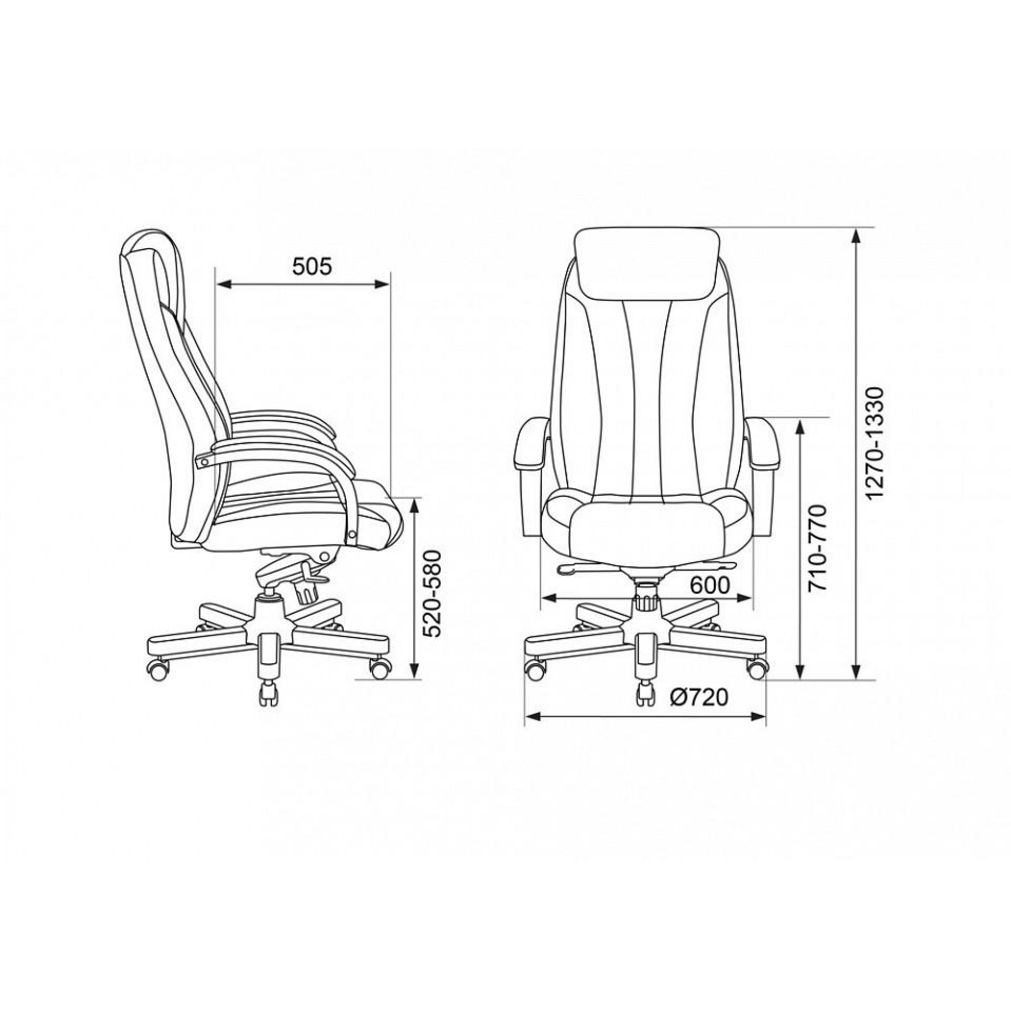 Кресло для руководителя T-9922Walnut/Chok    BUR_1399453