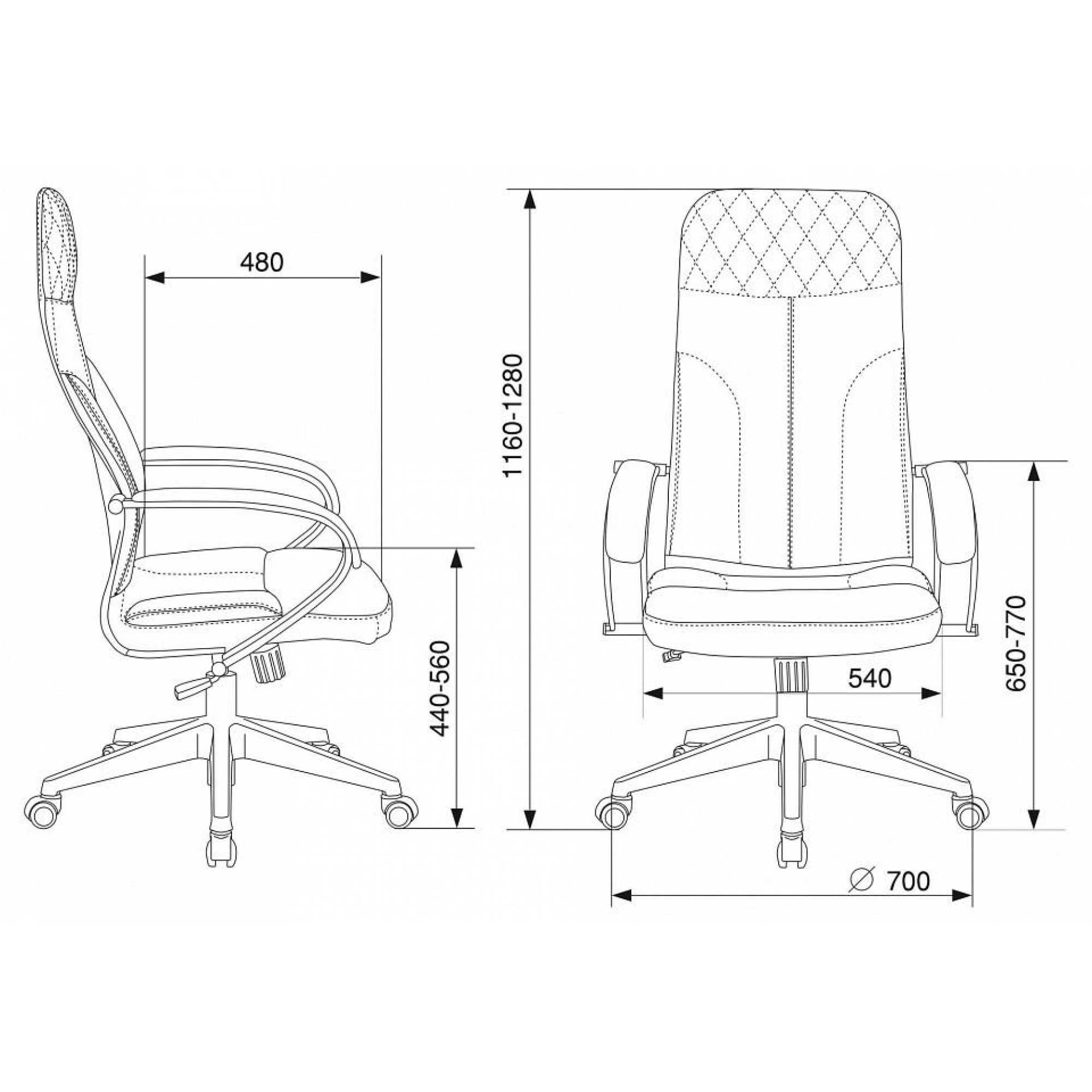 Кресло компьютерное CH-608Fabric    BUR_1614483