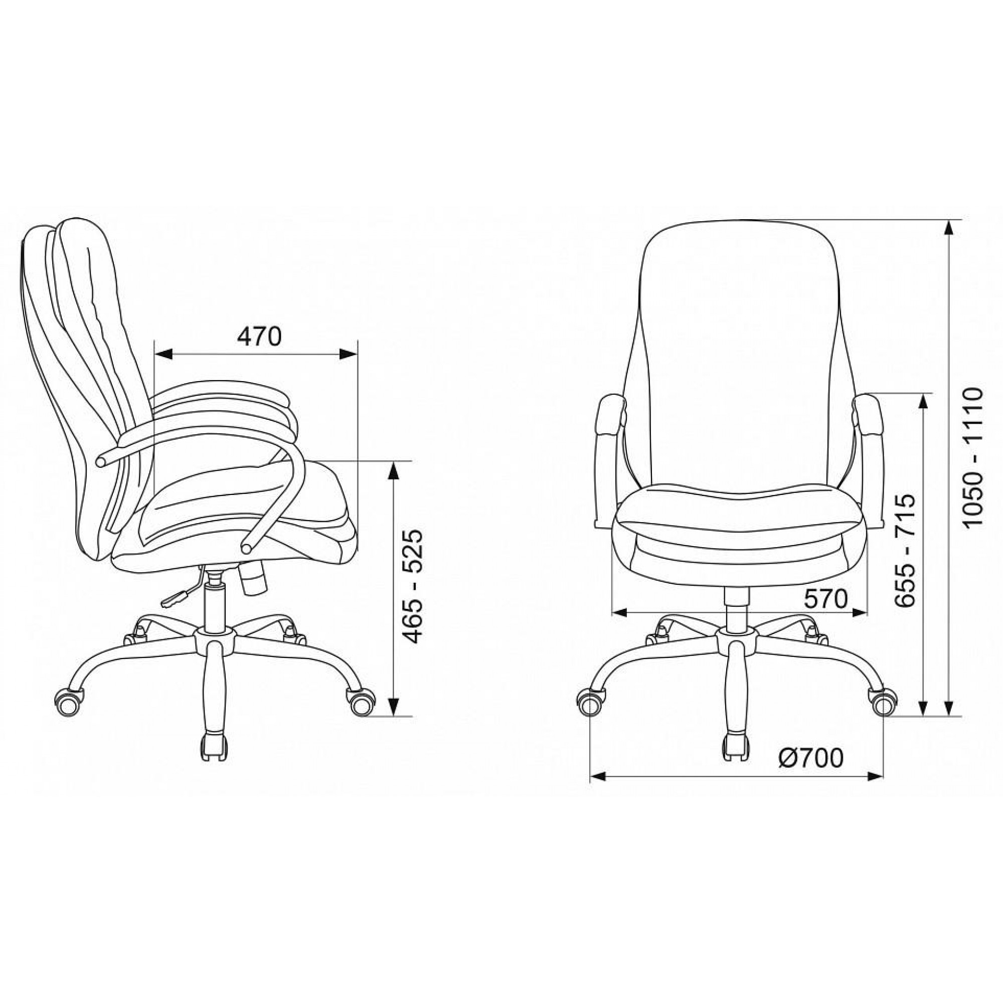 Кресло для руководителя T-9950SL    BUR_1644599
