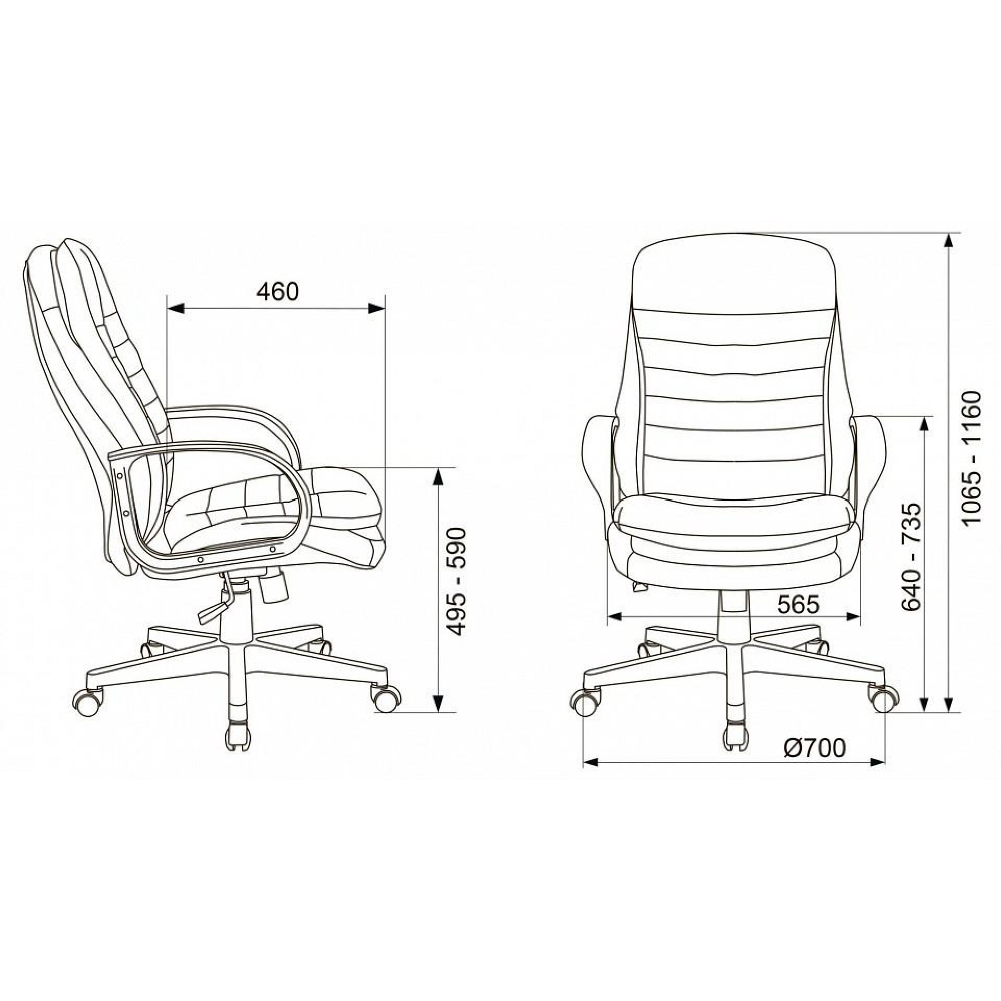 Кресло для руководителя T-9950PL    BUR_1660551