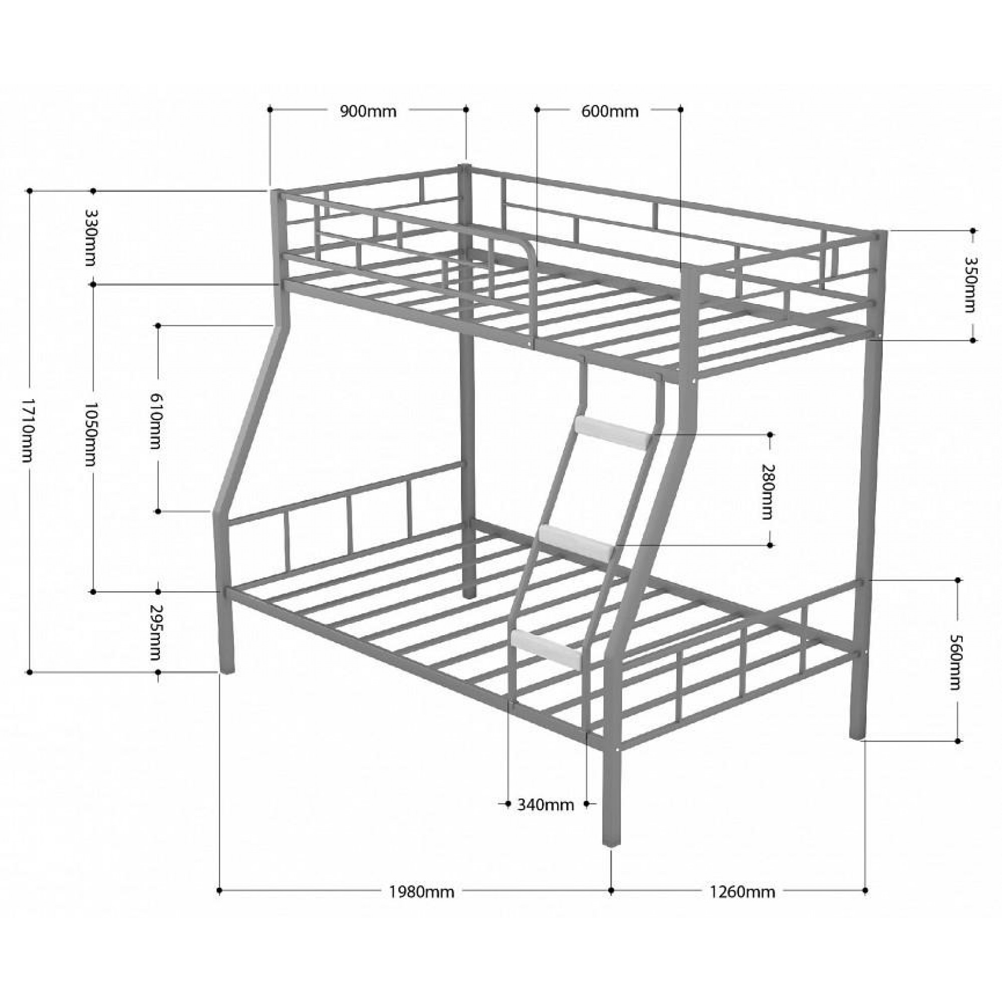 Кровать двухъярусная Радуга    FSN_4s-rad-6018_pol-orang