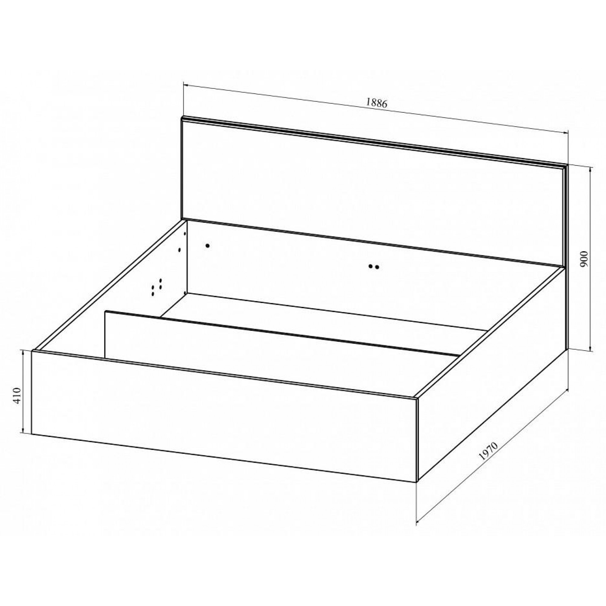 Кровать двуспальная Анастасия АН-28К    KOM_AN-28K_1900-1800_system_2