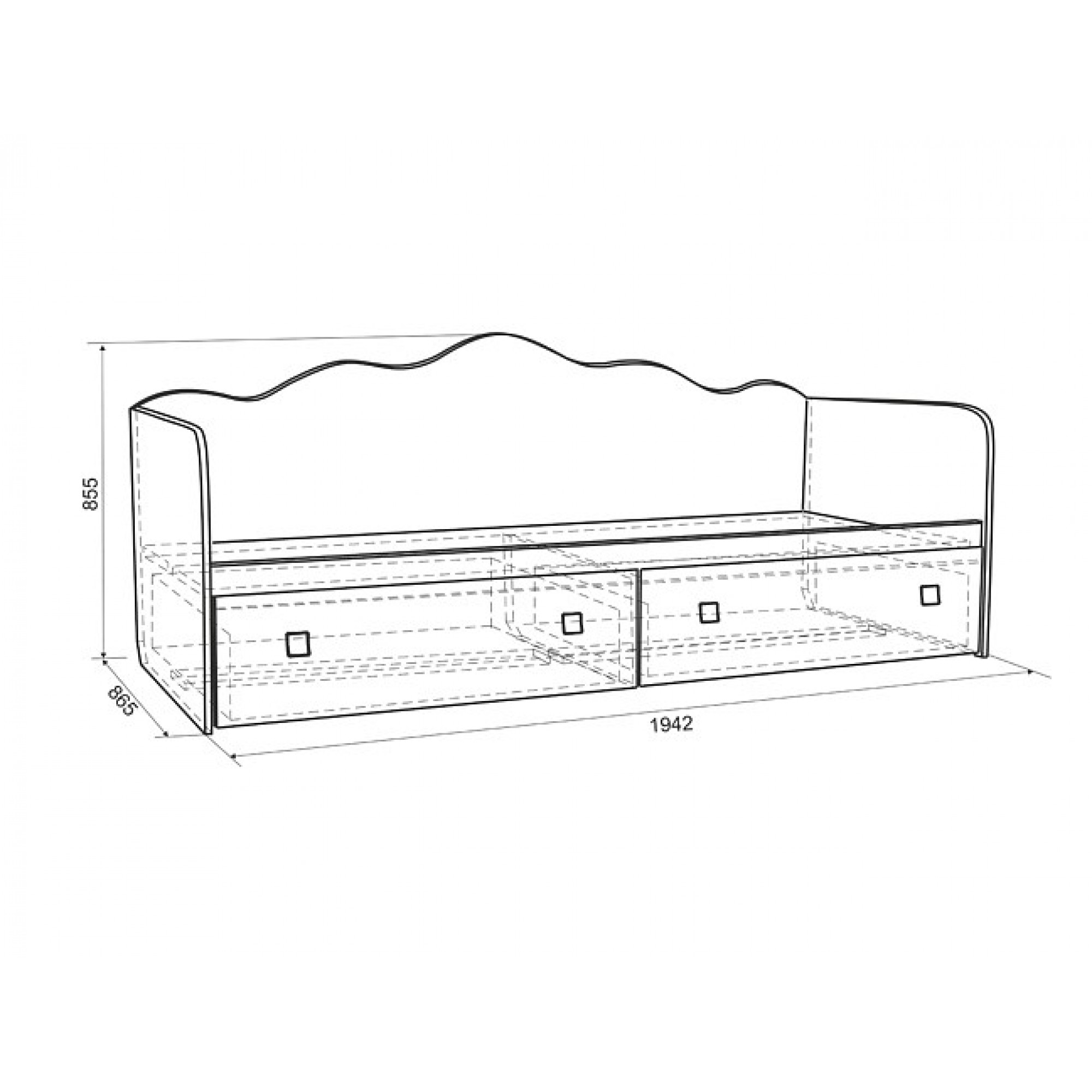 Кровать Фэнтези MDF-07    MBS_MDF-07