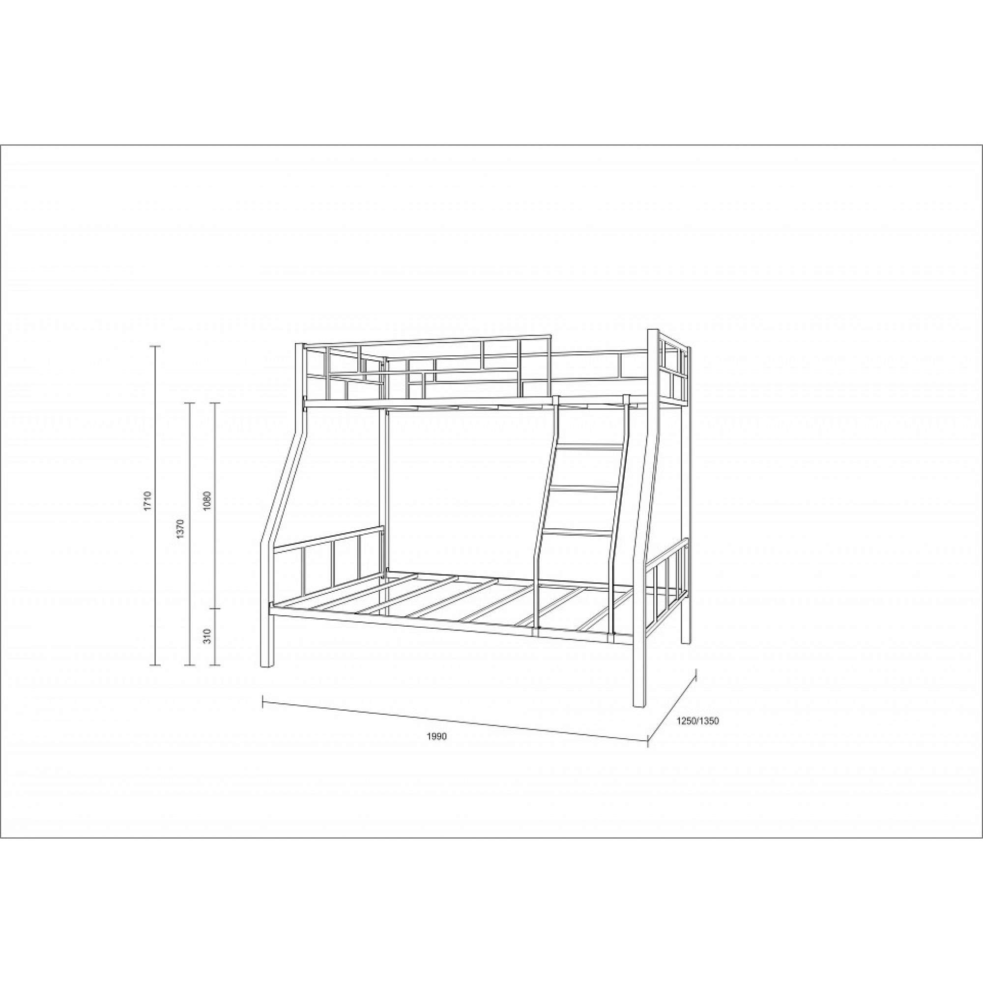 Кровать двухъярусная Раута    FSN_4s-ra-8014